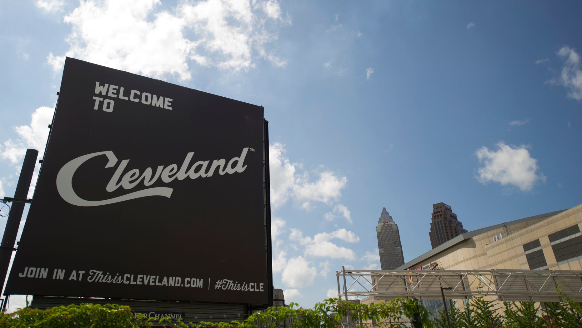 CLEVELAND, OH - JULY 8: A view of downtown Cleveland, which has been chosen for the 2016 Republican National Convention, on July 8, 2014 in Clevland, Ohio. The 2016 event will be held at the Quicken Loans Arena. (Photo by Jeff Swensen/Getty Images)