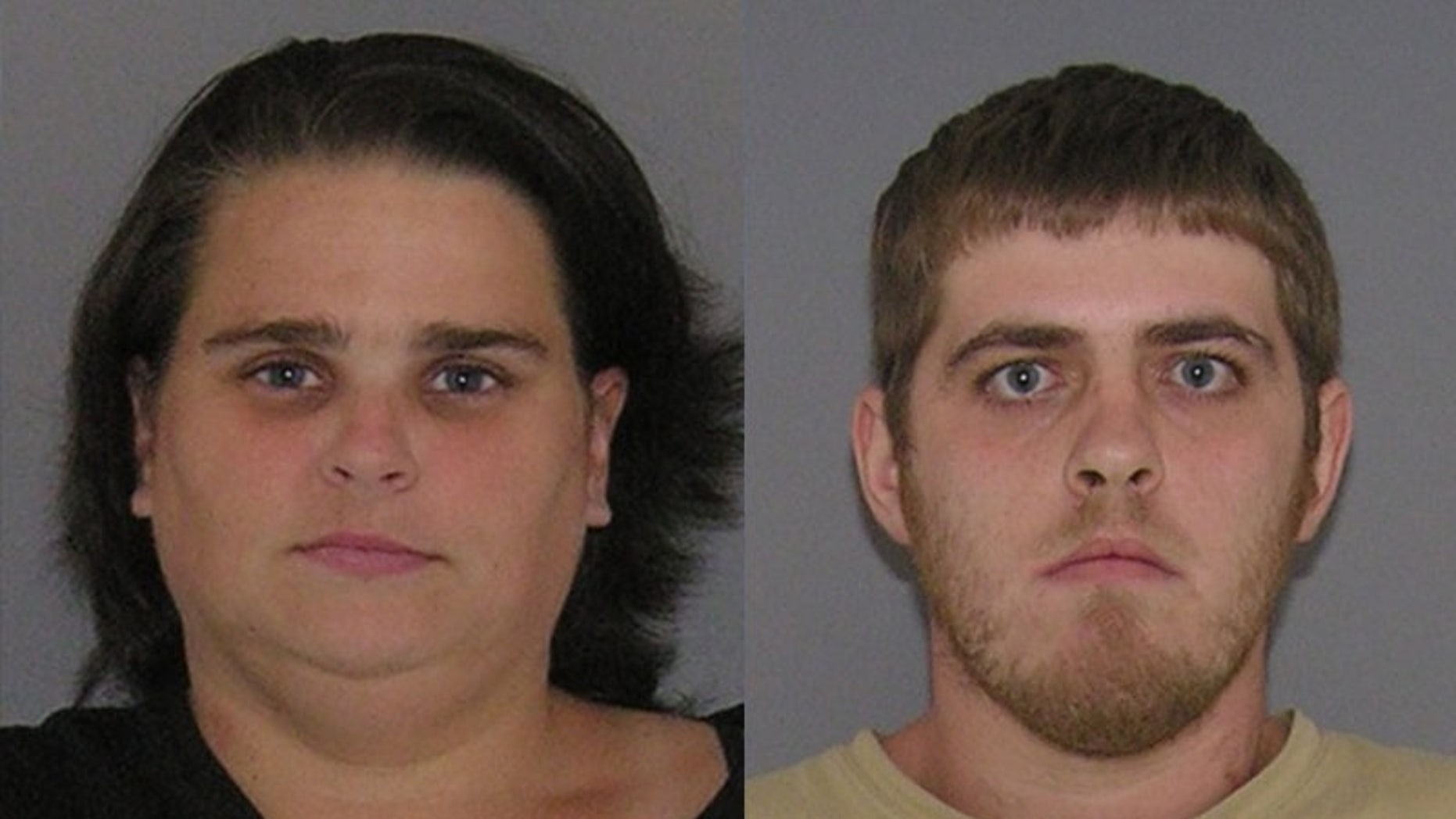 Jamie Carver (left) and James Howell (right) were arrested for allegedly binding and gagging twin boys in their apartment.
