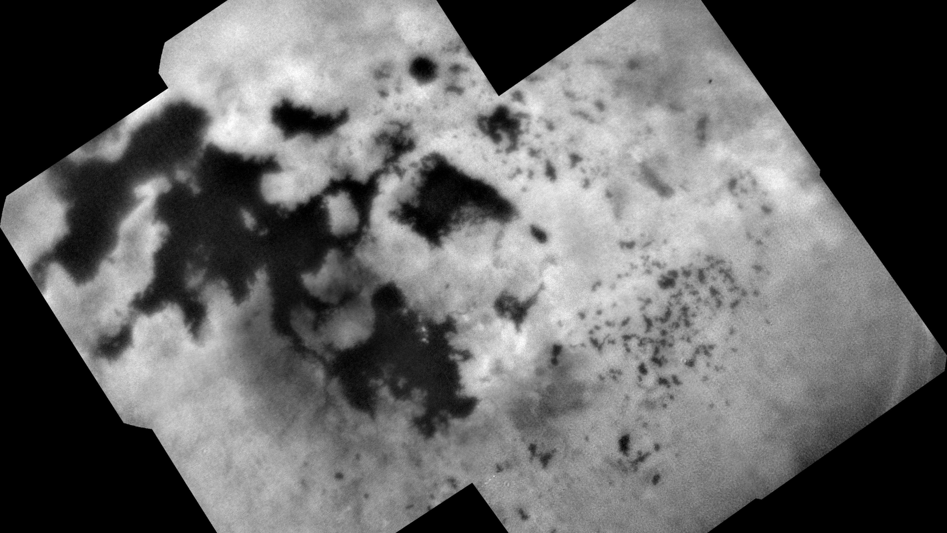The Cassini mission's last image of Saturn's moon Titan was taken just four days before the spacecraft plummeted into the gas giant in September 2017.