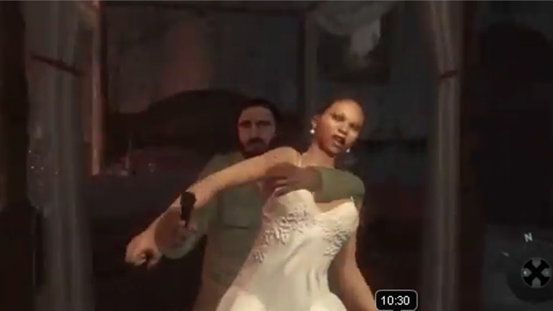 A scene from "Call of Duty: Black Ops" depicts an assassination attempt against Cuba leader Fidel Castro.