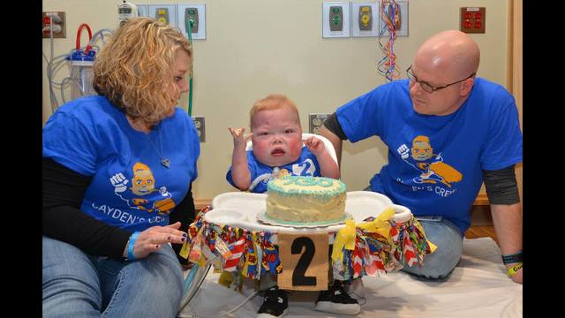 At one point, Cayden's chance of survival was 20 percent.