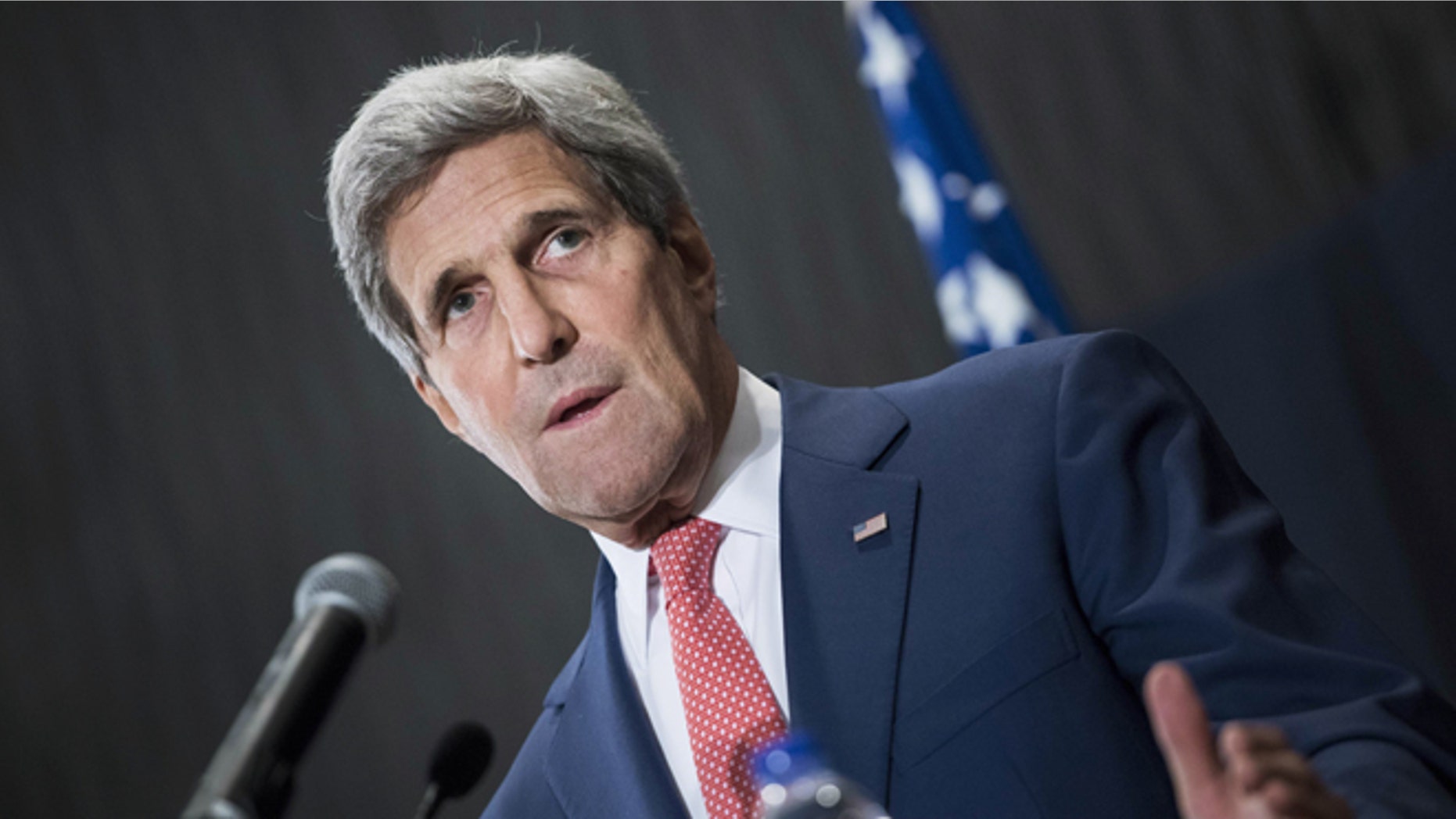 Sept. 13, 2014: Secretary of State John Kerry at a press conference in Cairo, Egypt.