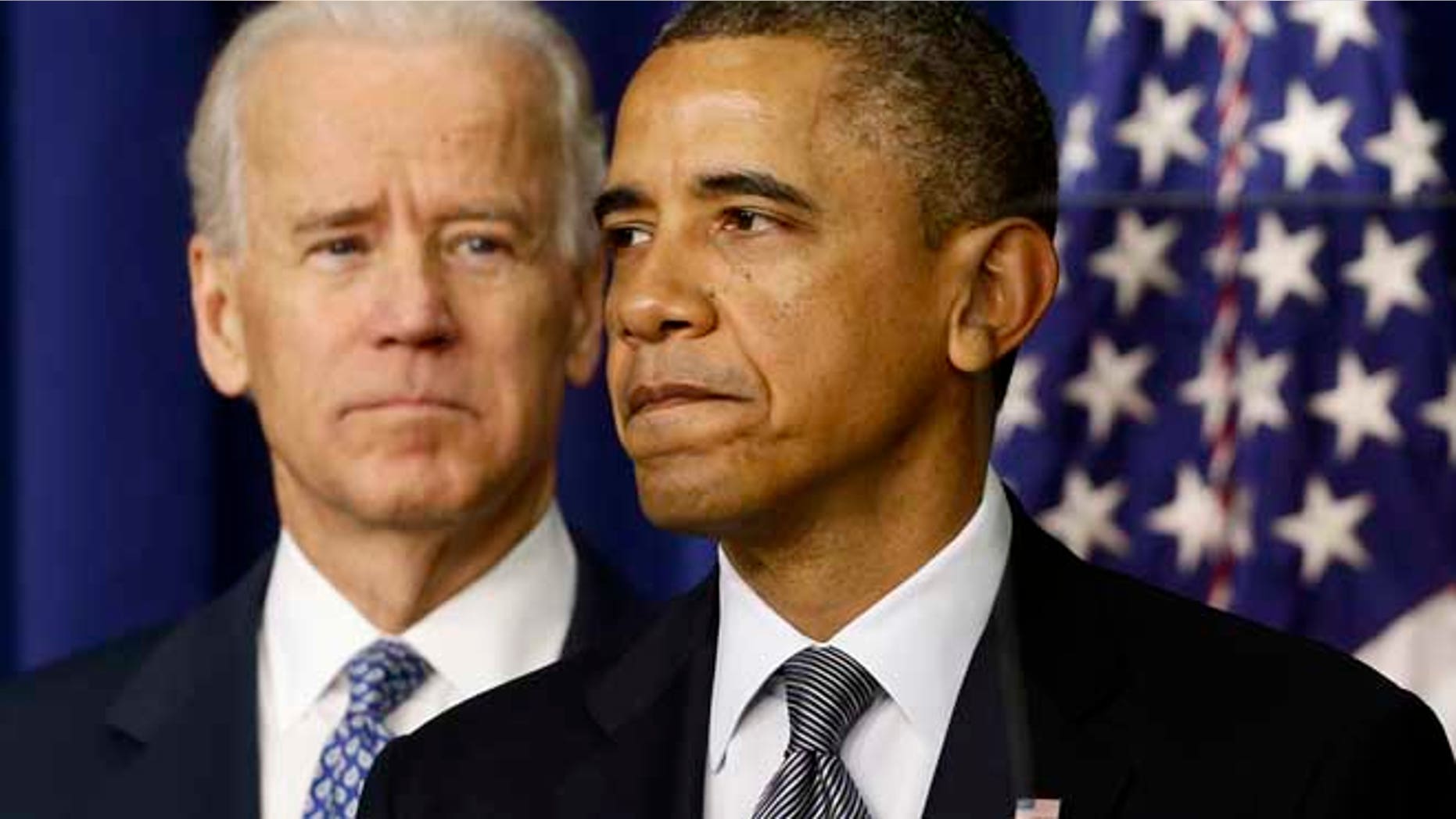 President Barack Obama, accompanied by Vice President Joe Biden, talks about proposals to reduce gun violence, Wednesday, Jan. 16, 2013, in the South Court Auditorium at the White House in Washington. (AP Photo/Charles Dharapak)