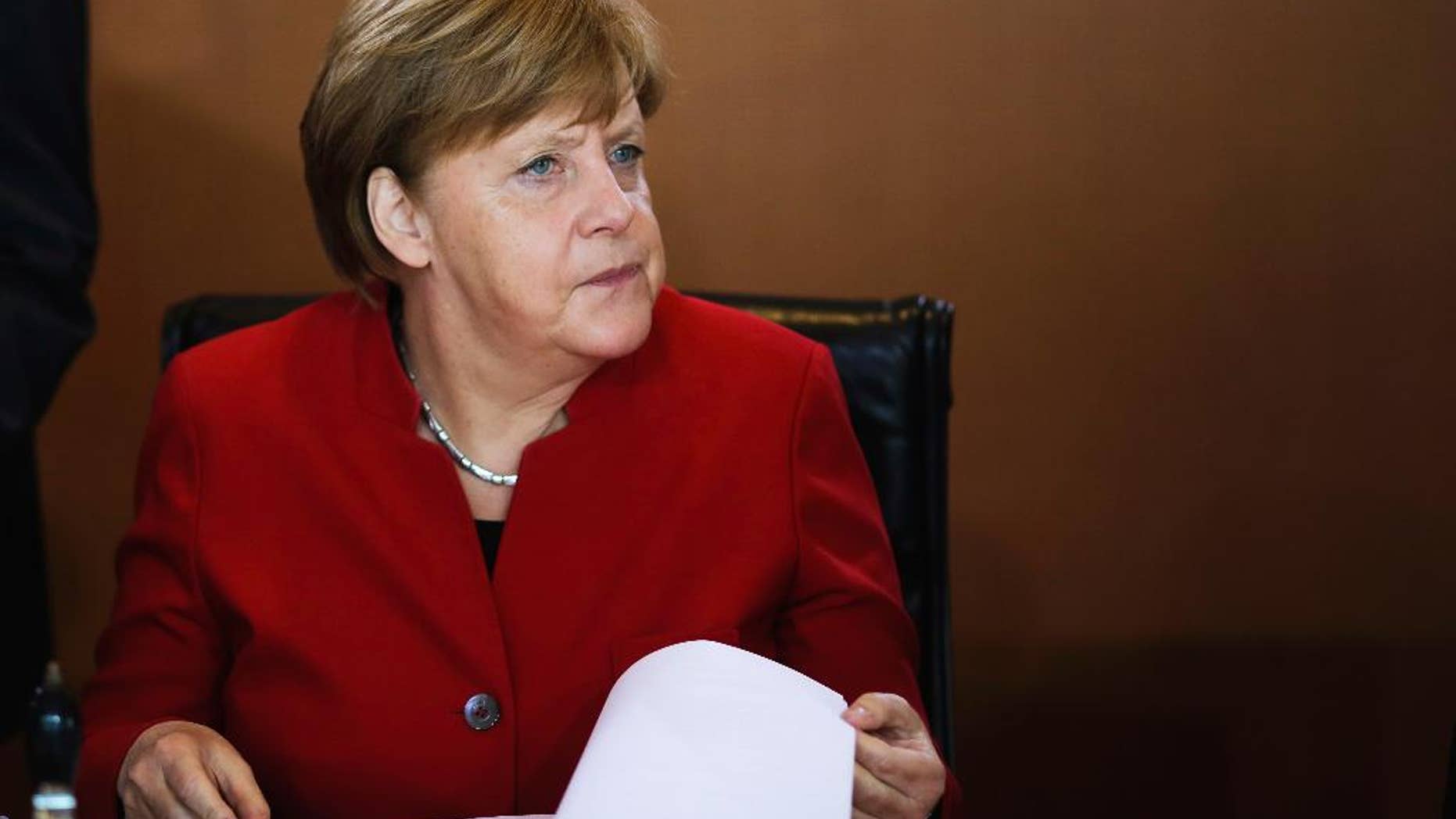 German Chancellor Angela Merkel in May.