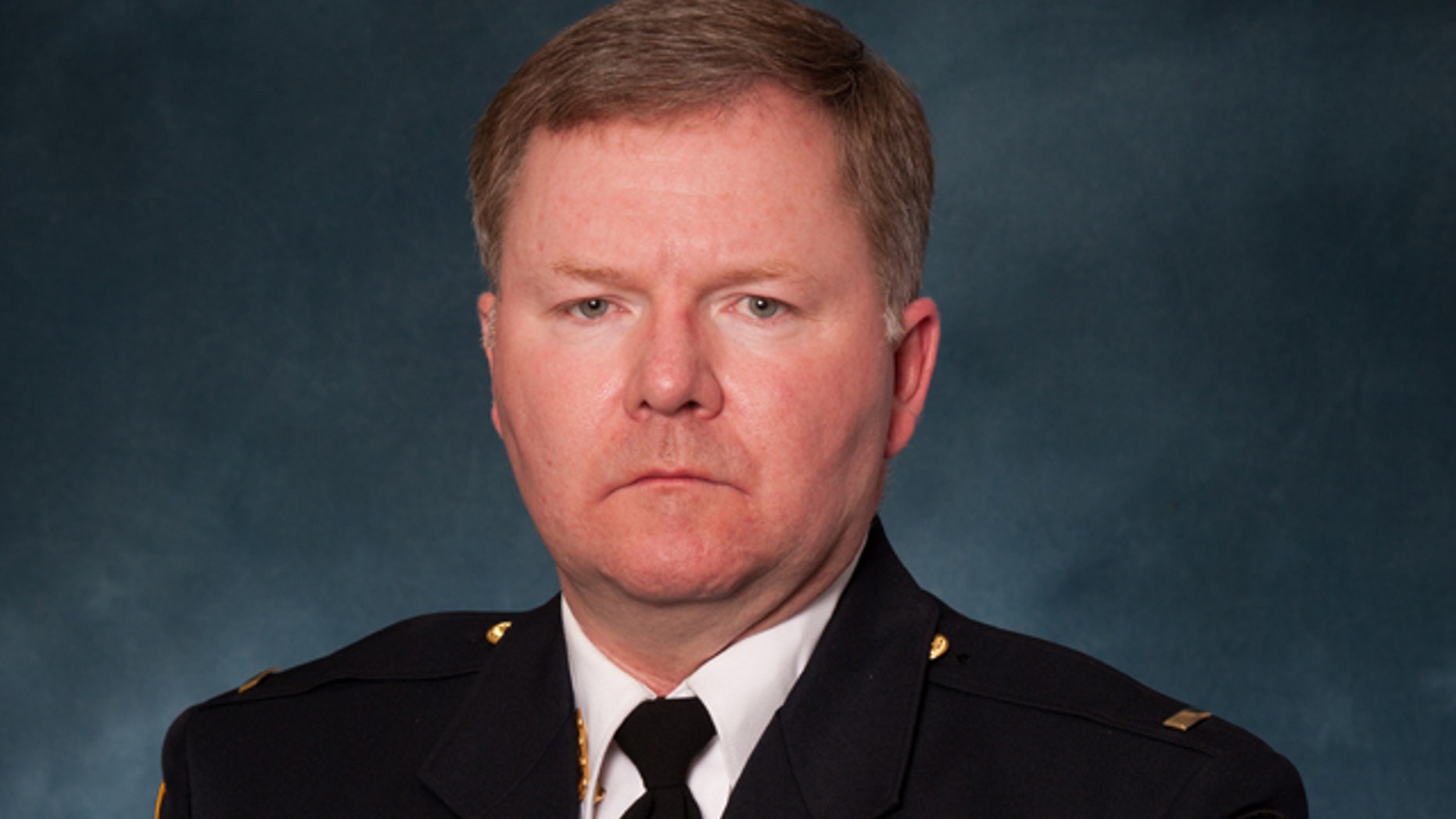 This photo, provided by the Milwaukee County Sheriff's Office, shows 51-year-old Lt. Brian Murphy. Authorities say Murphy, a 21-year veteran with the Oak Creek Police Department, was shot eight or nine times Sunday and remains in critical condition.