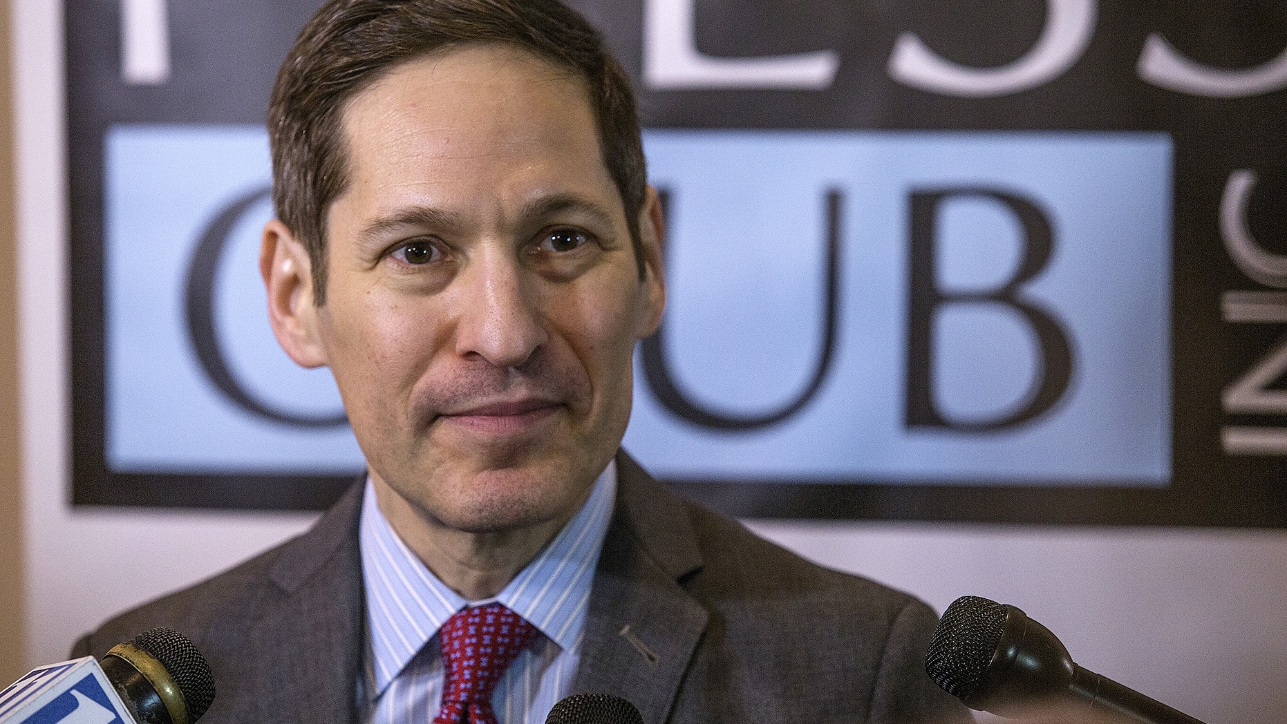 Tom Frieden, the director for Centers for Disease Control and Prevention speaks about the Zika virus at a luncheon in Atlanta hosted by the Atlanta Press Club, on Thursday, June 9, 2016. (AP Photo/Ron Harris)