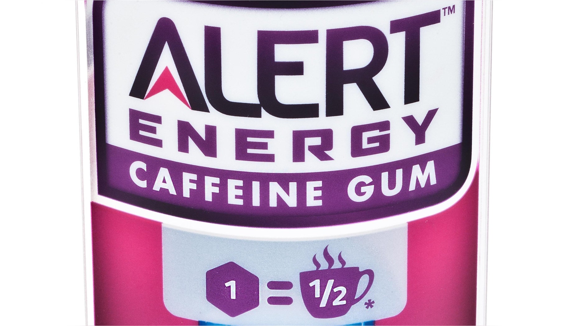 This product image provided by the Wm. Wrigley Jr. Company shows packaging for Alert Energy Caffeine Gum. (AP Photo/Wm. Wrigley Jr. Company)