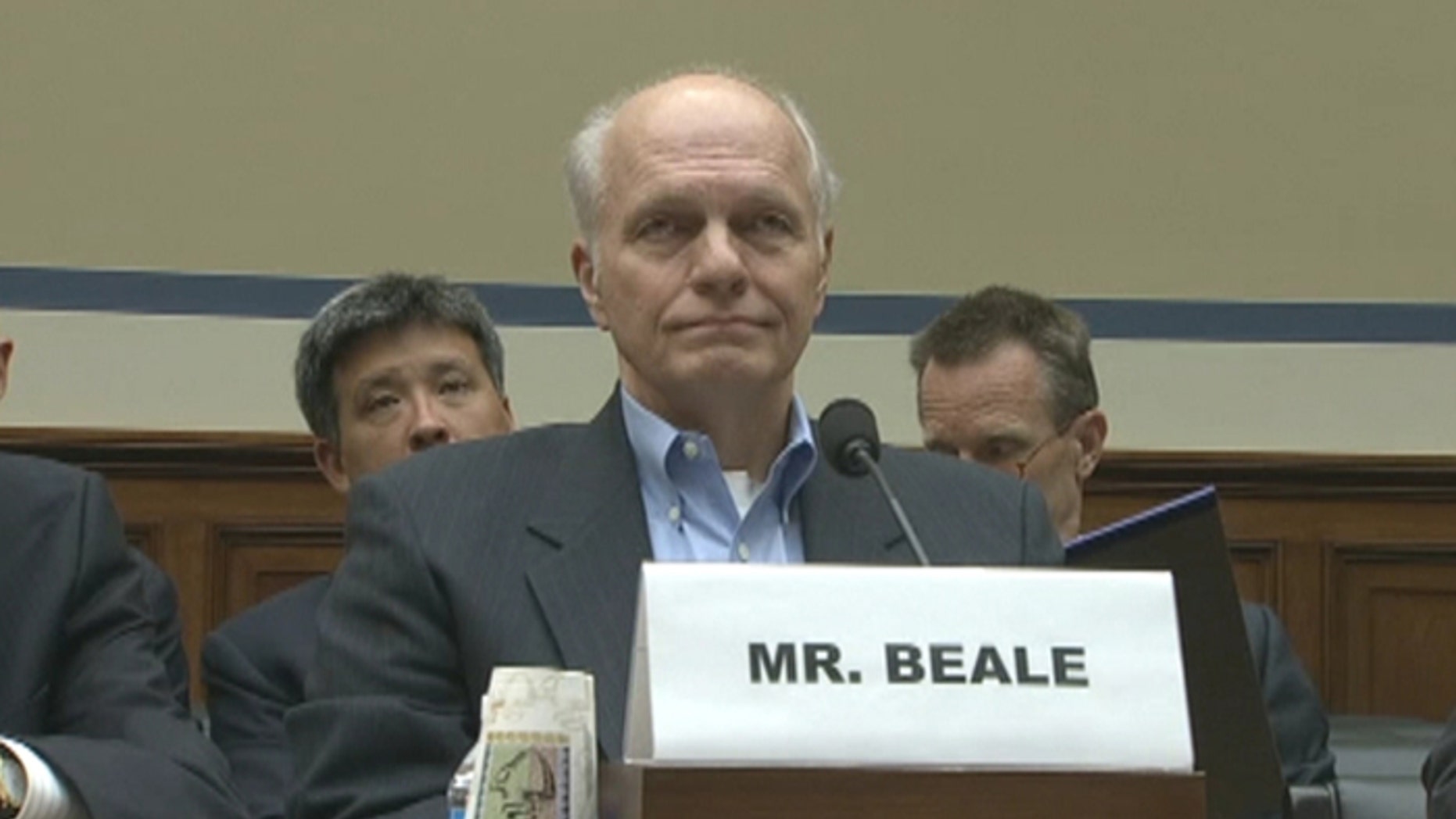 FILE: Oct. 1, 2013: Former EPA official John Beale at a hearing on Capitol Hill, Washington, D.C.