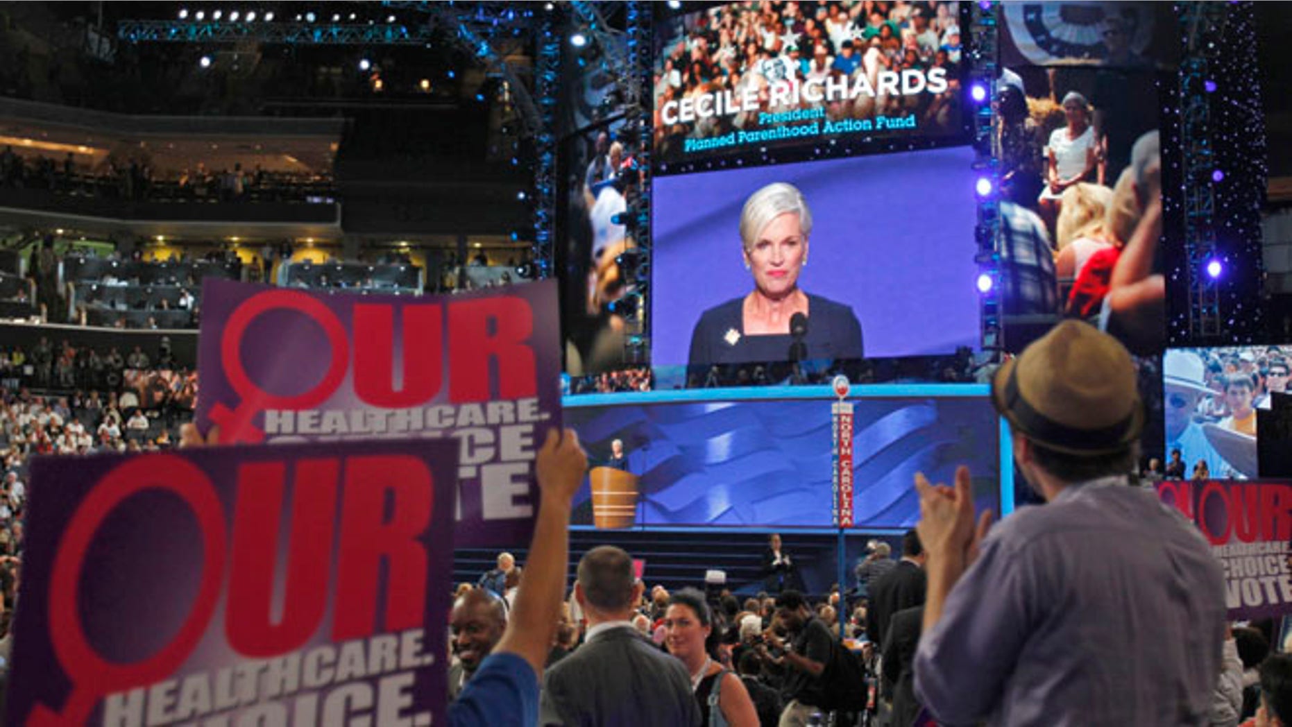Sept. 5, 2012: Cecile Richards, president of Planned Parenthood Federation of America, addresses the second session of the Democratic National Convention in Charlotte, N.C.