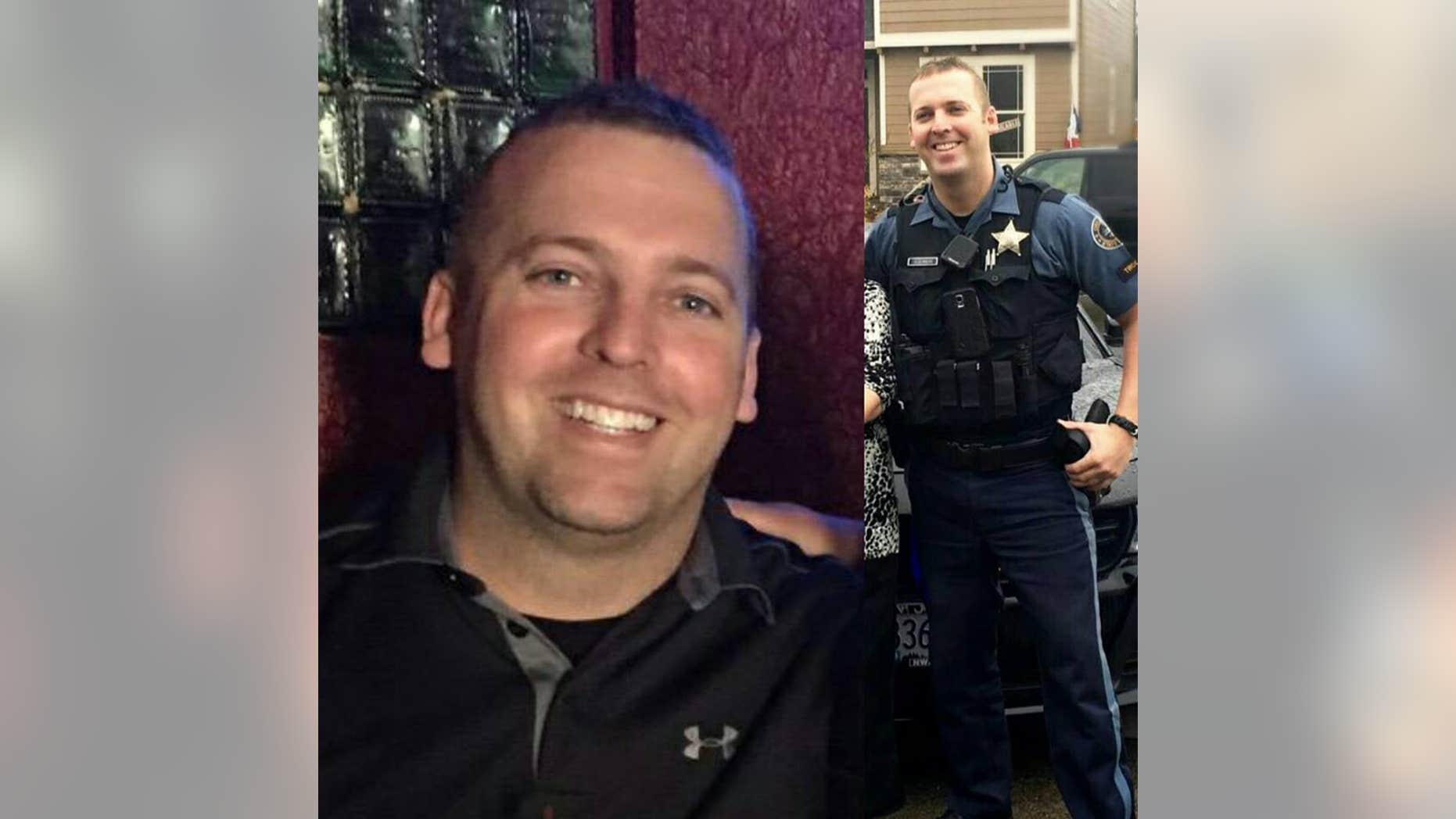 Trooper Nic Cederberg was injured during a shootout on Sunday.