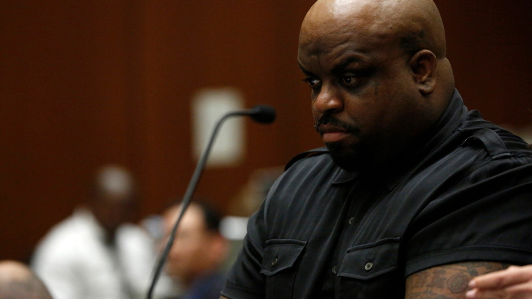 Singer CeeLo Green attends a preliminary hearing for an ecstasy possession charge at the Clara Shortridge Foltz Criminal Justice Center in Los Angeles, California February 3, 2014.
