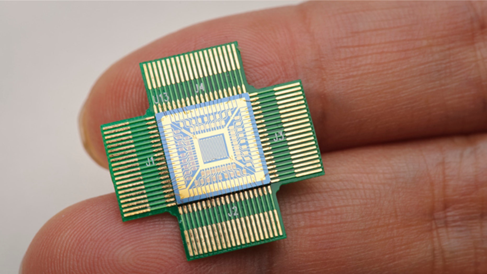 A silicon-based sensing chip, which consists of 64 nanosensors and is less than one square centimeter, can turn a cell phone into a portable poison detector.