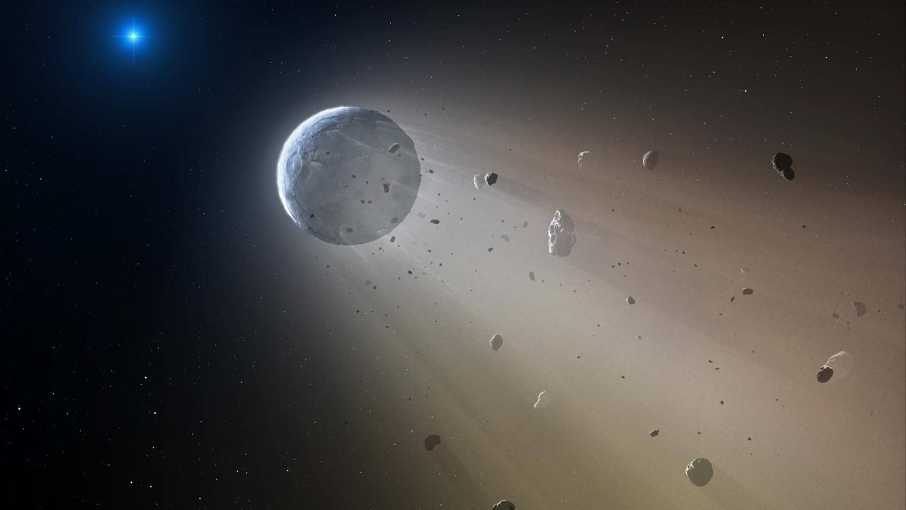 Ceres-like asteroid artist conception