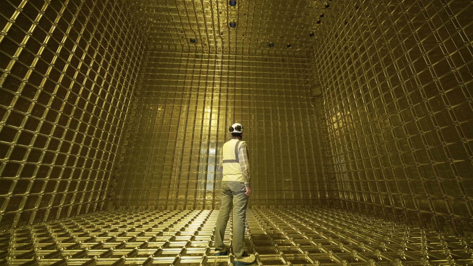 This ProtoDUNE detector was filled with 800 tons of liquid argon. Credit: CERN