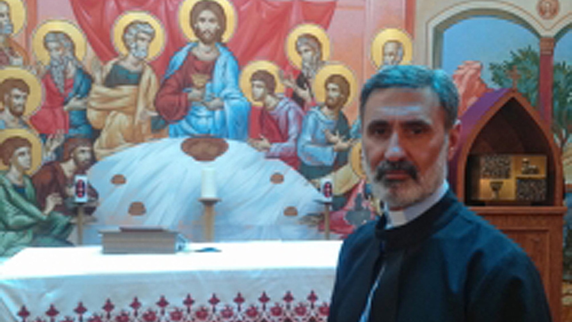 Father Noel Gorgis left his post after he was ordered to move to Baghdad.