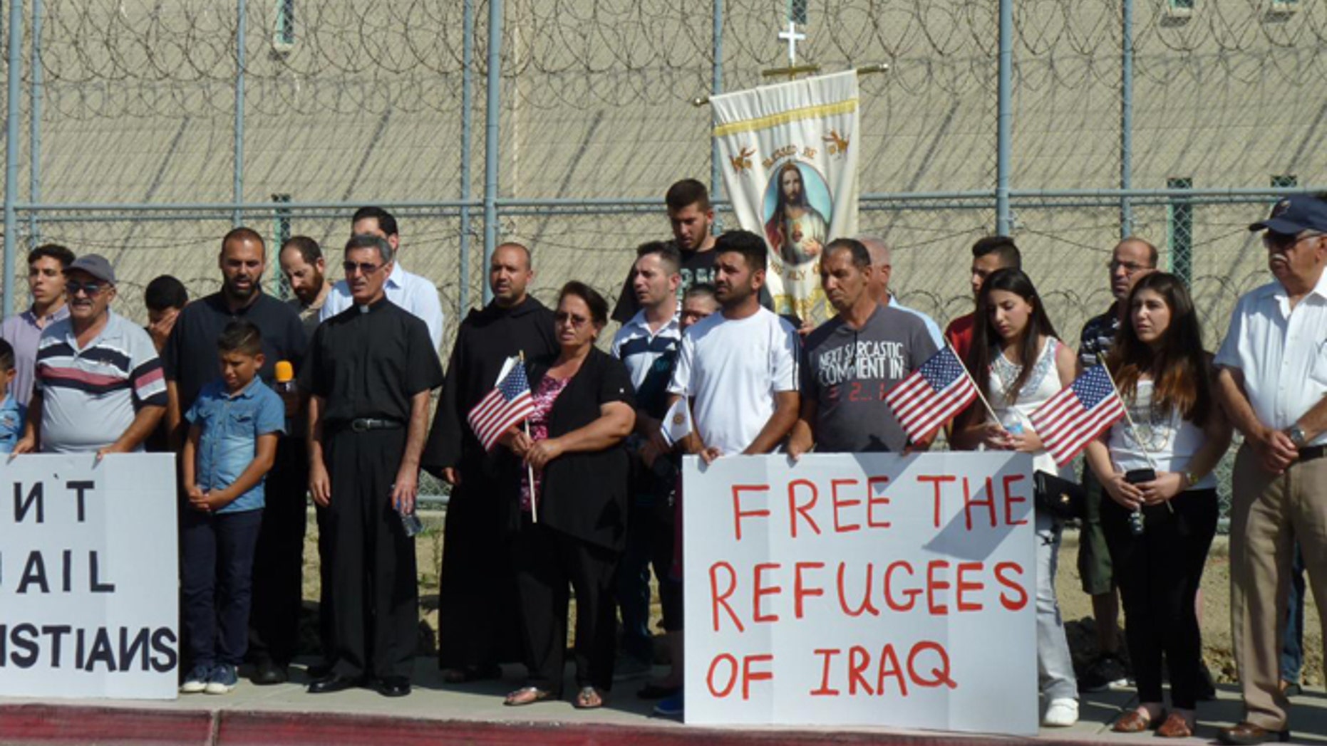 The Chaldeans being held at Otay have numerous supporters in El Cajon and throughout San Diego County. (Courtesy: East County Magazine/Miriam Raftery)