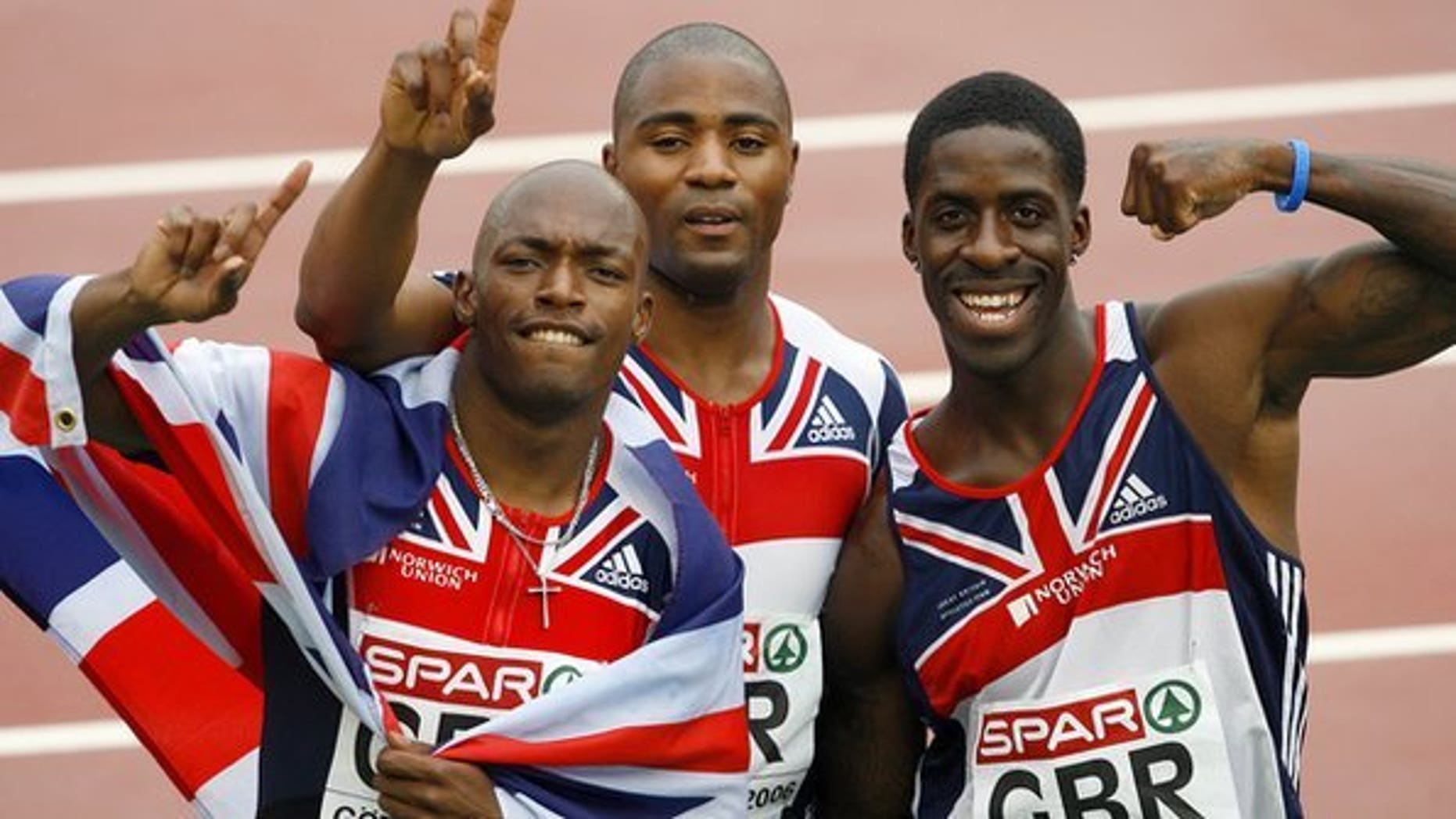 Dwain Chambers (right) could still compete at the London 2012 Olympics after his drugs ban.