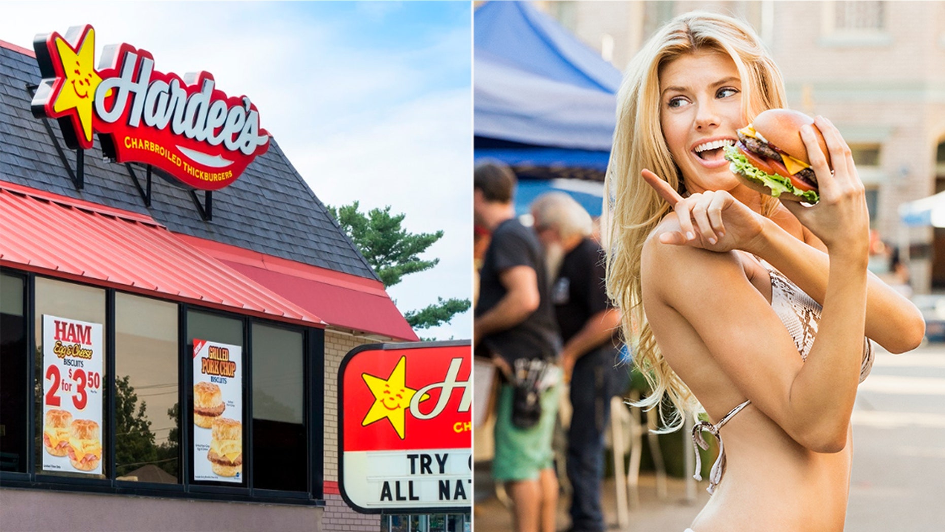 Hardee's is working toward a new image separate from its sister restaurant, Carl's Jr., which often featured bikini models such as Charlotte McKinney in its commercials.