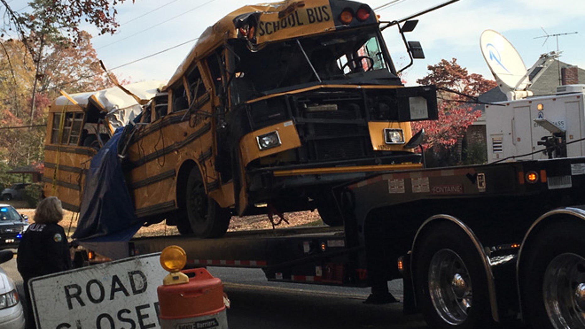 The school bus crash killed six children.