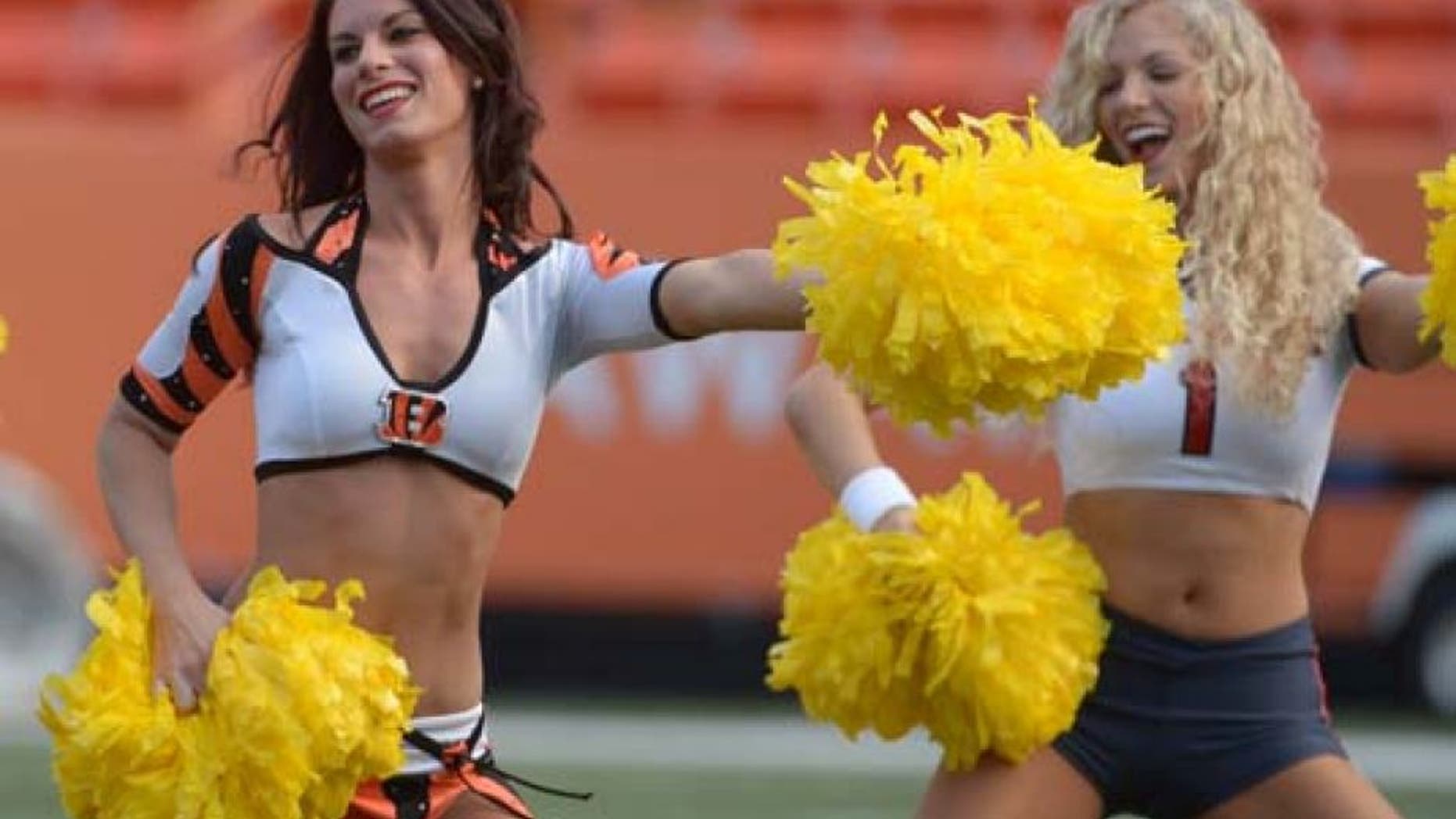 January 25, 2014; Honolulu, HI, USA; Cincinnati Bengals and Houston Texans cheerleaders perform during the 2014 Pro Bowl Ohana Day at Aloha Stadium. Mandatory Credit: Kirby Lee-USA TODAY Sports