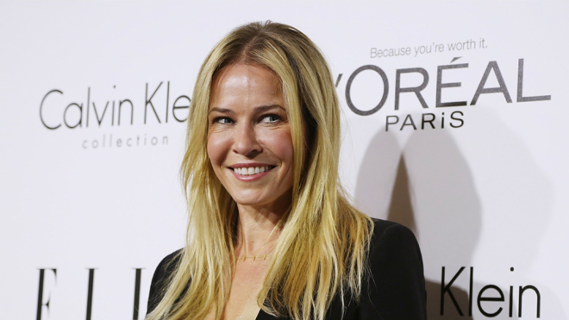 October 21, 2013. Talk show host and actress Chelsea Handler arrives as a guest at the 20th anniversary of ELLE Women in Hollywood event in Los Angeles.