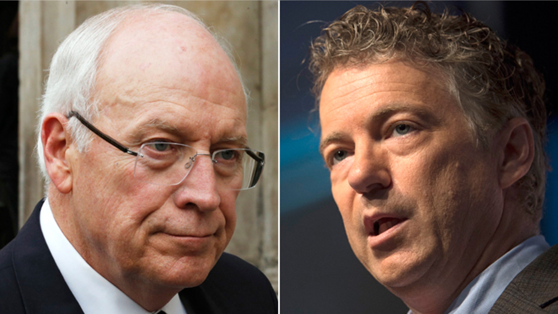 FILE: Former Vice President Dick Cheney and Kentucky Sen. Rand Paul, Republicans.