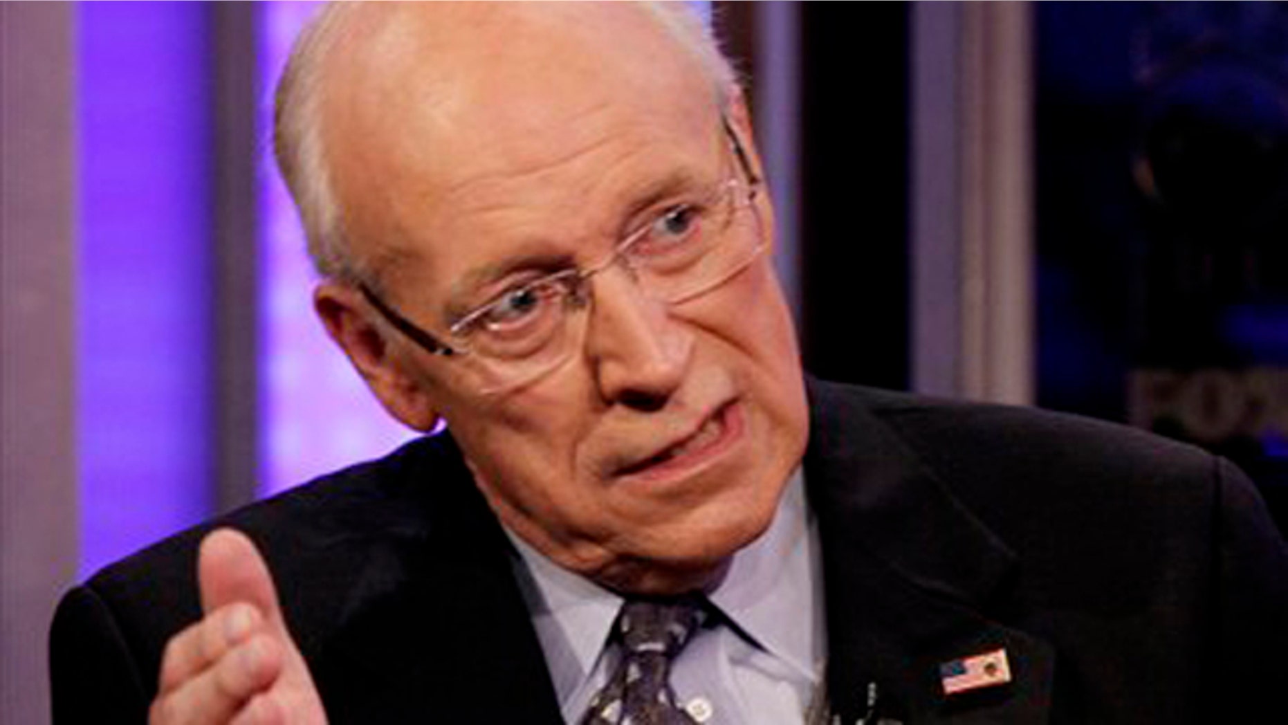 Former Vice President Dick Cheney is interviewed on Fox News in New York Aug. 31.