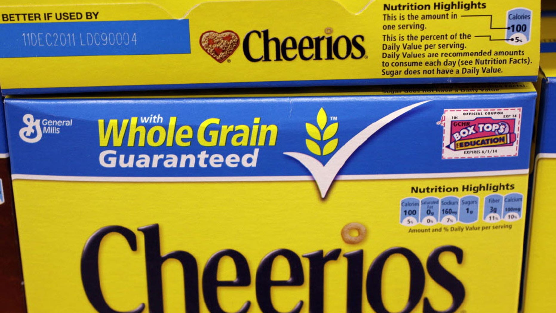 General Mills says Cheerios sales rose 3 percent after it began labeling the boxes as “Gluten Free” and promoted the change in September.