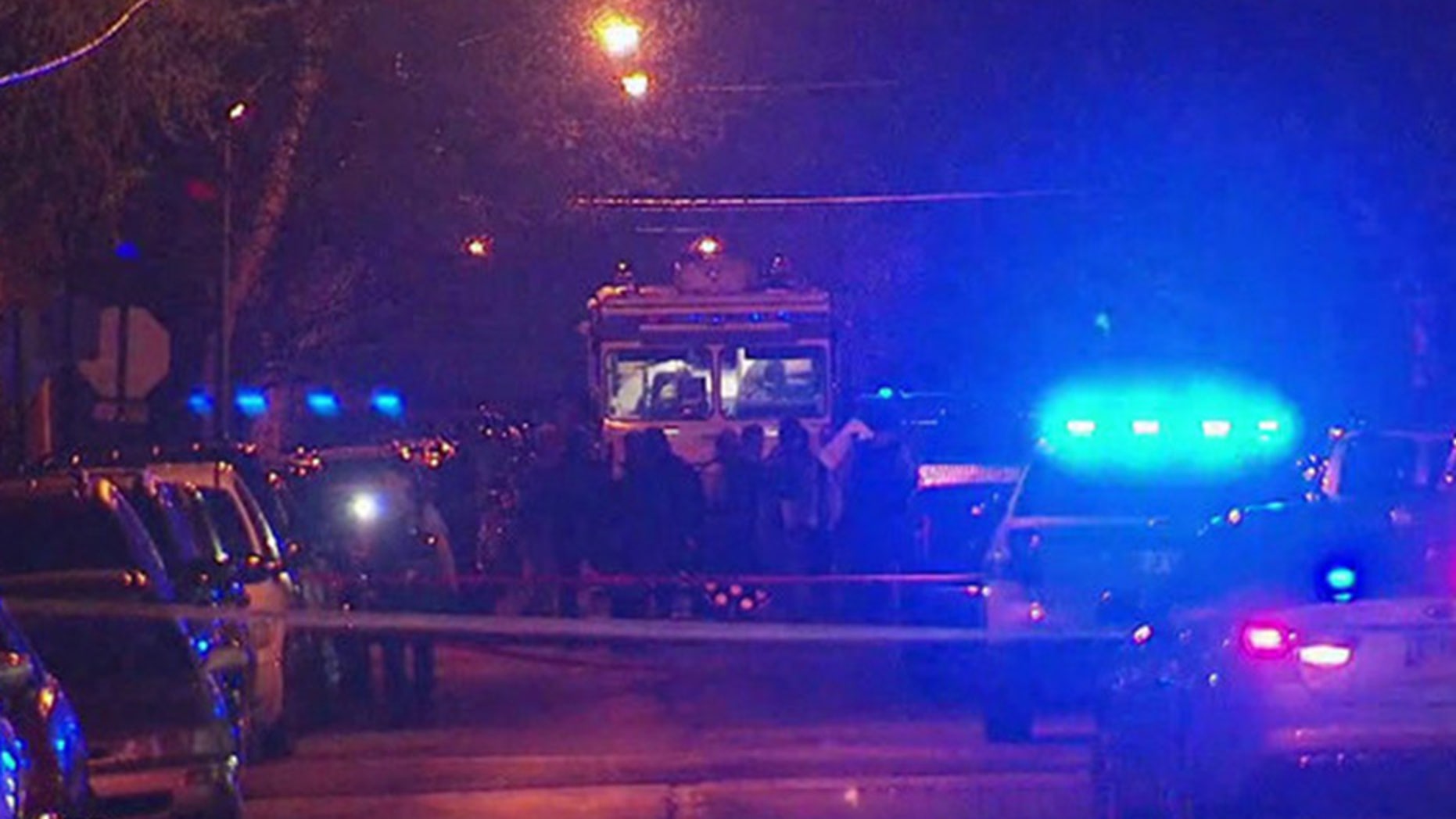 The scene after an ATF agent was shot early Friday in Chicago.