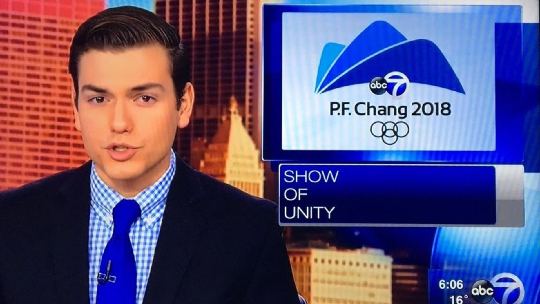 A Chicago ABC affiliate displayed the wrong graphic during its coverage of the Olympics, and P.F. Chang's has been having fun with it ever since.