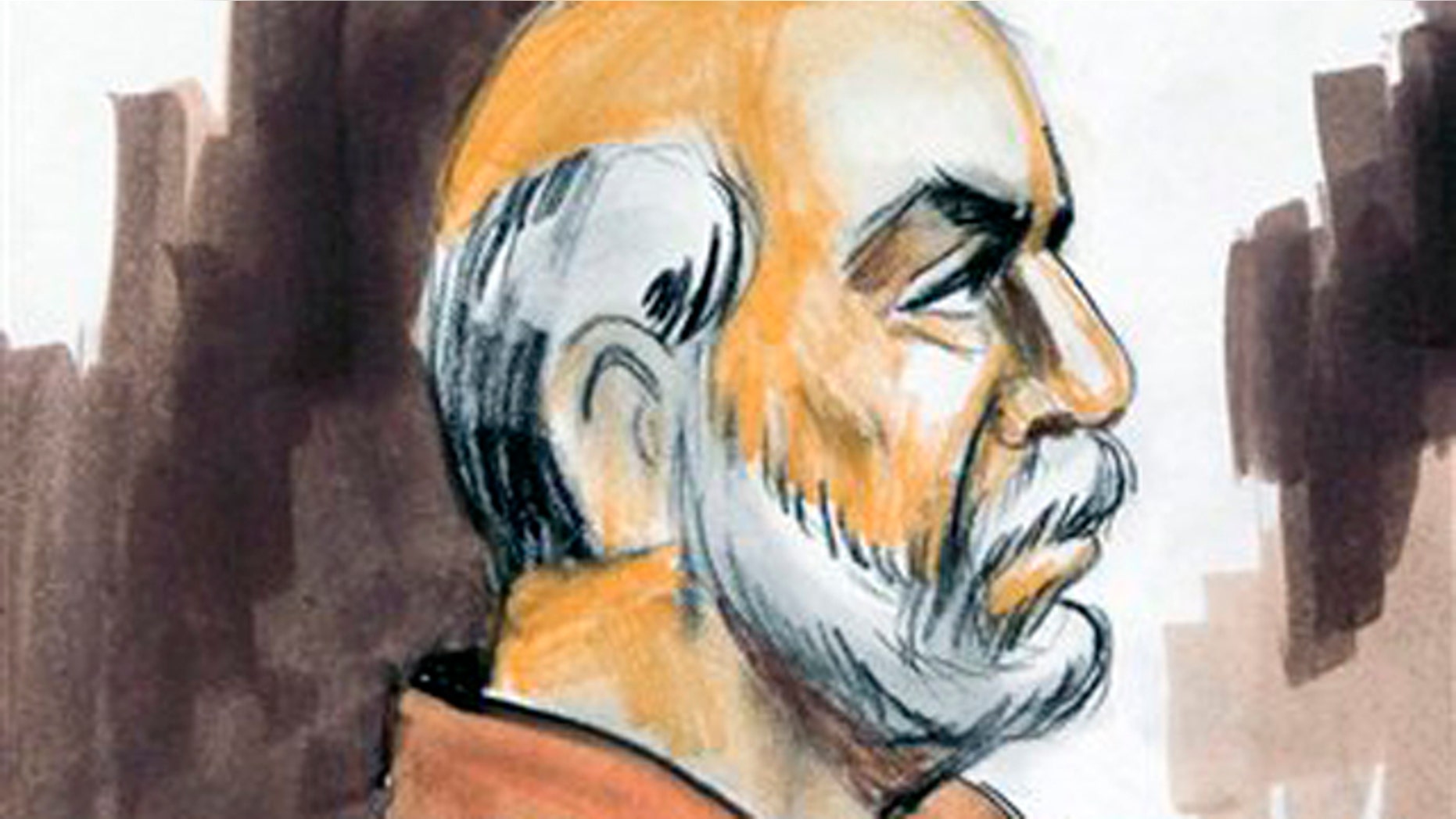 March 30, 2010: In this file courtroom sketch, Raja Lahrasib Kahn appears before U.S. Magistrate Judge Geraldine Soat Brown in federal court in Chicago.