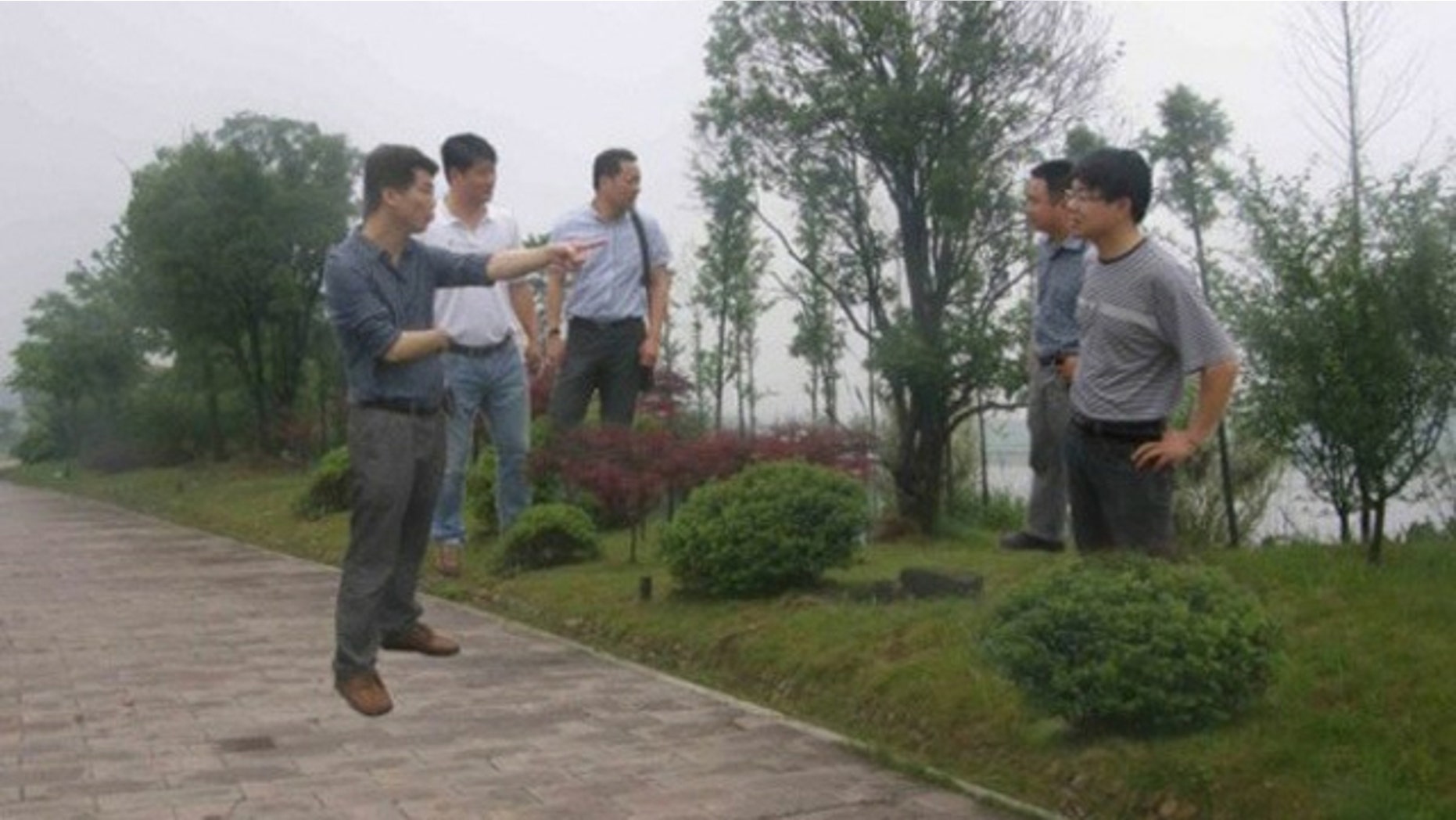 Officials from this Chinese province aren't actually inspecting the road.