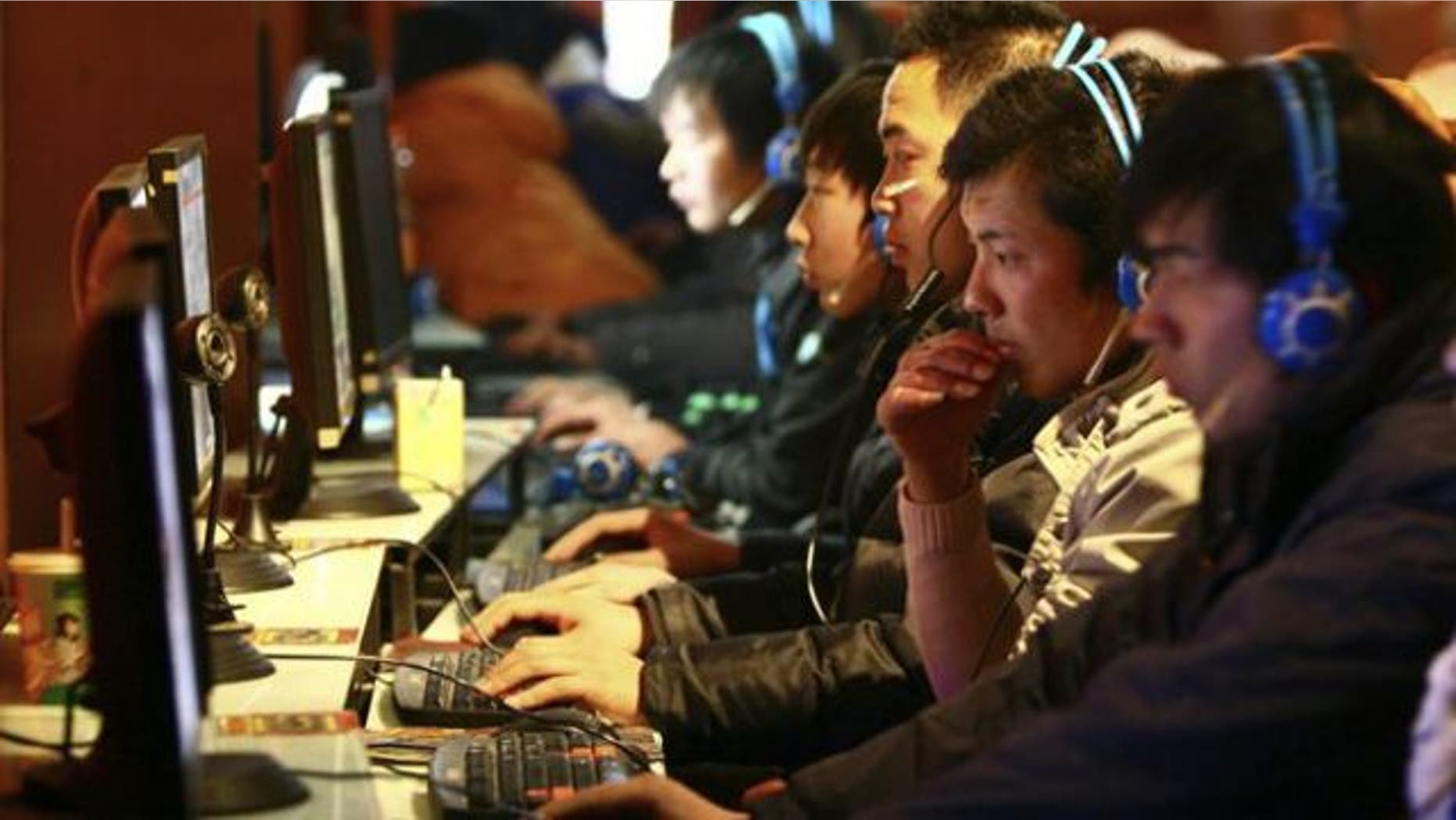 Jan. 15, 2010: Chinese use computers at an Internet cafe in Fuyang in central China's Anhui province.