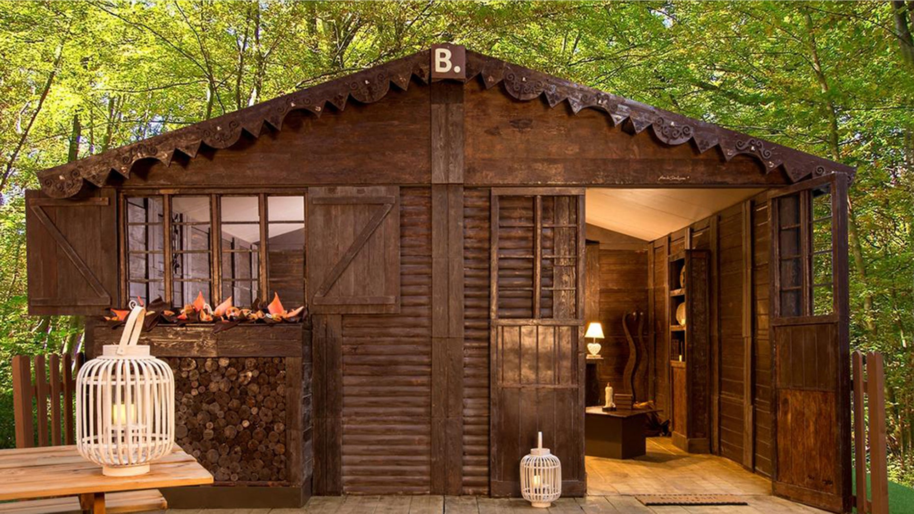 This cottage in France is made entirely of chocolate.