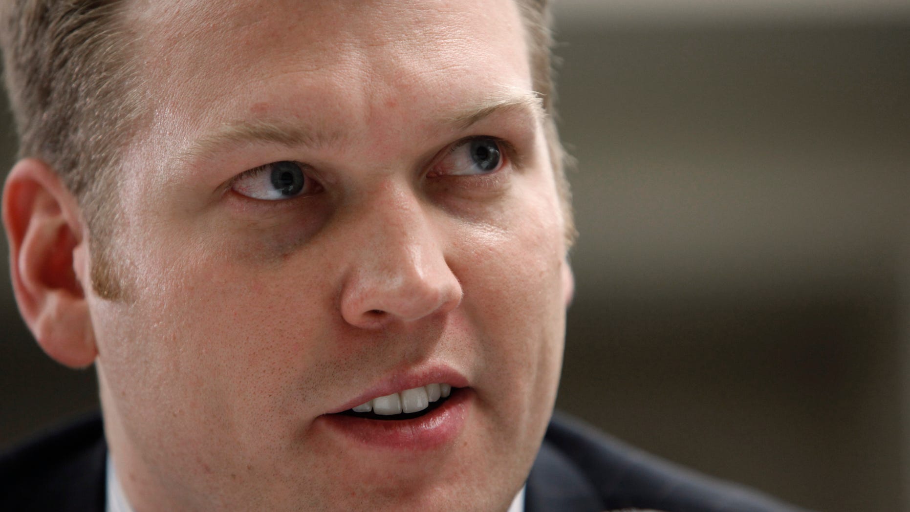 FILE - In this Monday, Jan. 4, 2010 file photo, Chris Nowinski, President, Sports Legacy Institute listens during a House Judiciary Committee hearing entitled "Legal Issues Relating to Football Head Injuries, Part II" in Detroit. An uninvited guest at the NFL's annual pre-Super Bowl news conference about health and safety, Chris Nowinski stood nearby and listened Thursday, Feb. 4, 2016 as one of the league's chief advisers about concussions declined to acknowledge a link between football and the brain disease called CTE. (AP Photo/Paul Sancya, File)