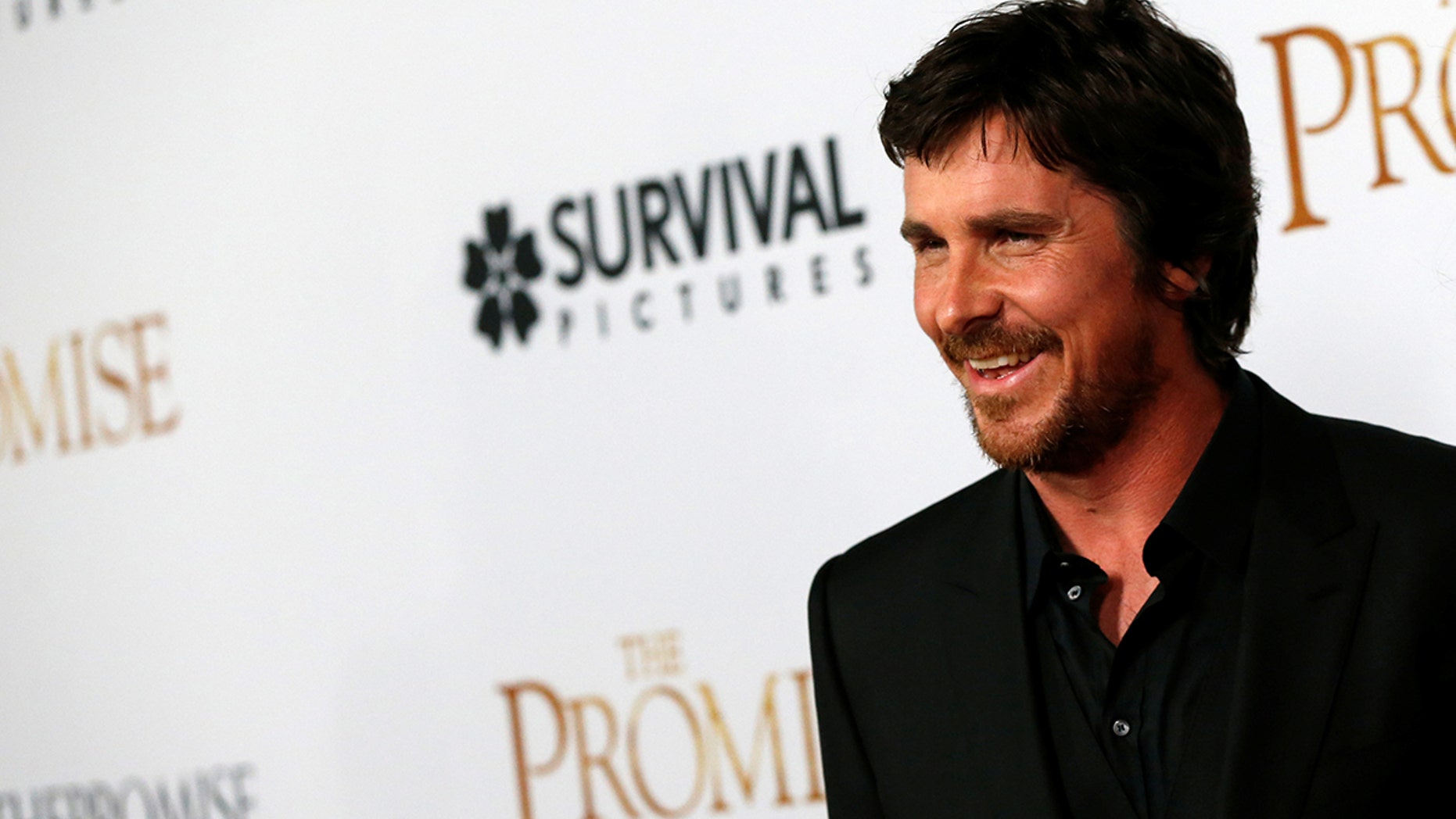 Cast member Christian Bale poses at the premiere of "The Promise" in Los Angeles, California U.S., April 12, 2017. REUTERS/Mario Anzuoni - RC1339C5EE20