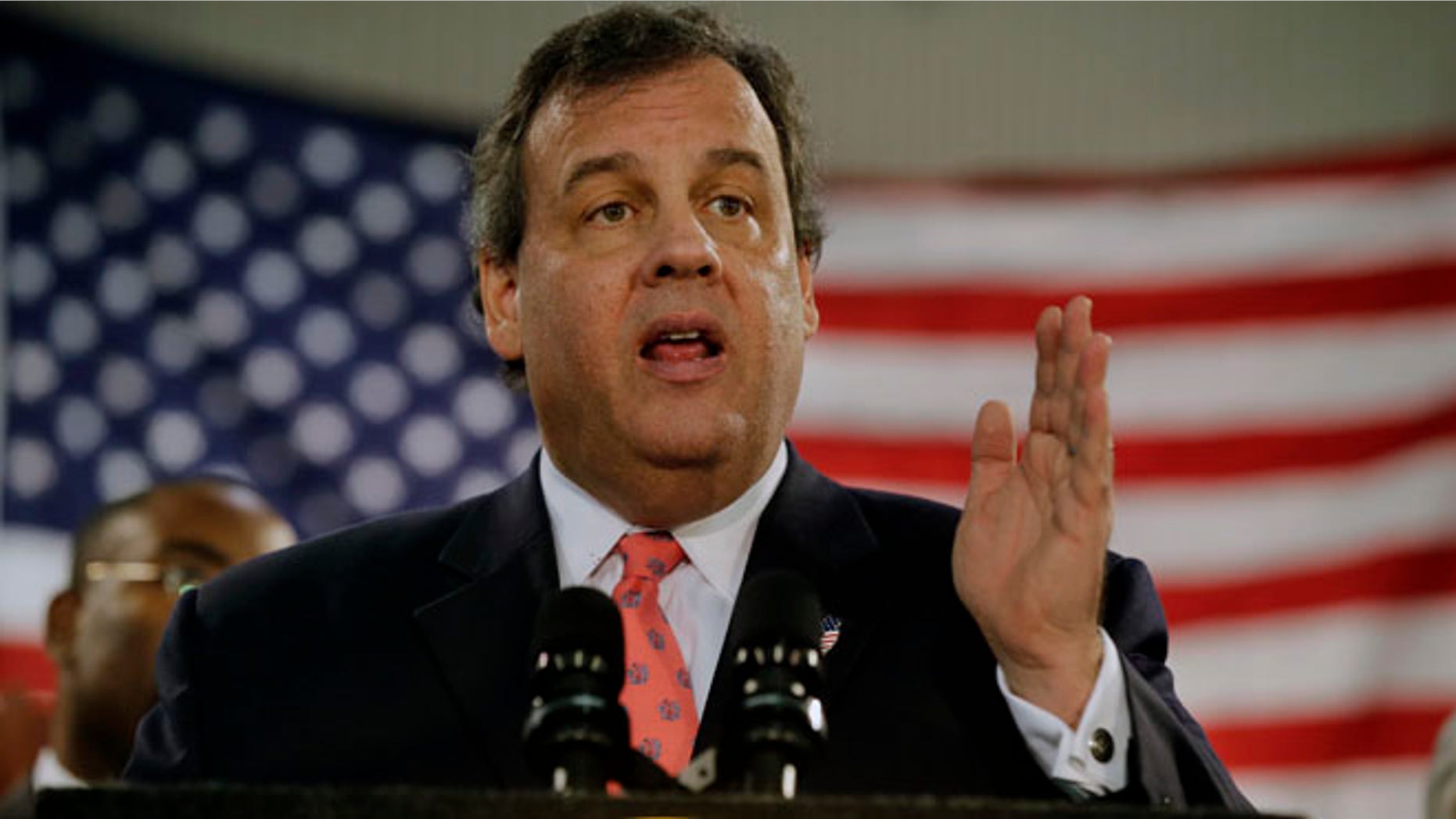 Jan. 16, 2014: New Jersey Gov. Chris Christie addresses a gathering of home owners in Manahawkin, N.J., who were affected by last year's Superstorm Sandy.