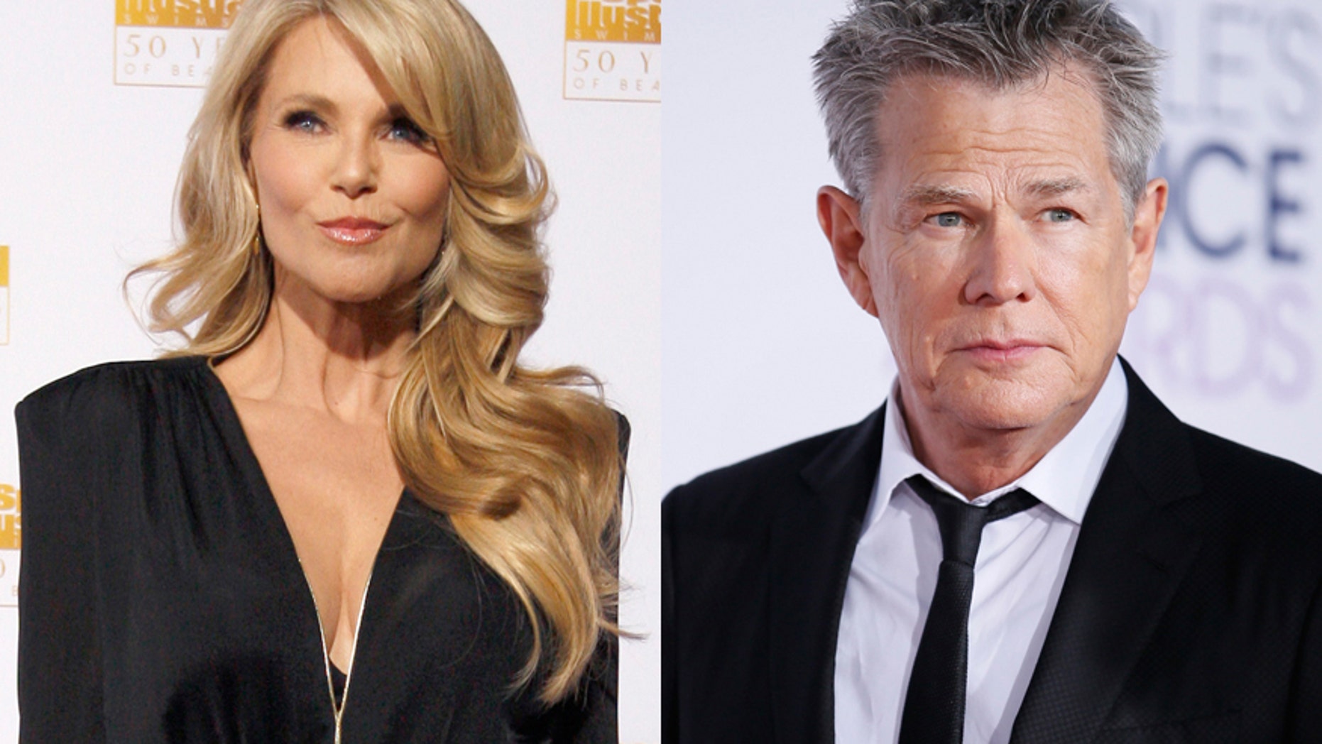 Christie Brinkley (left) and David Foster.