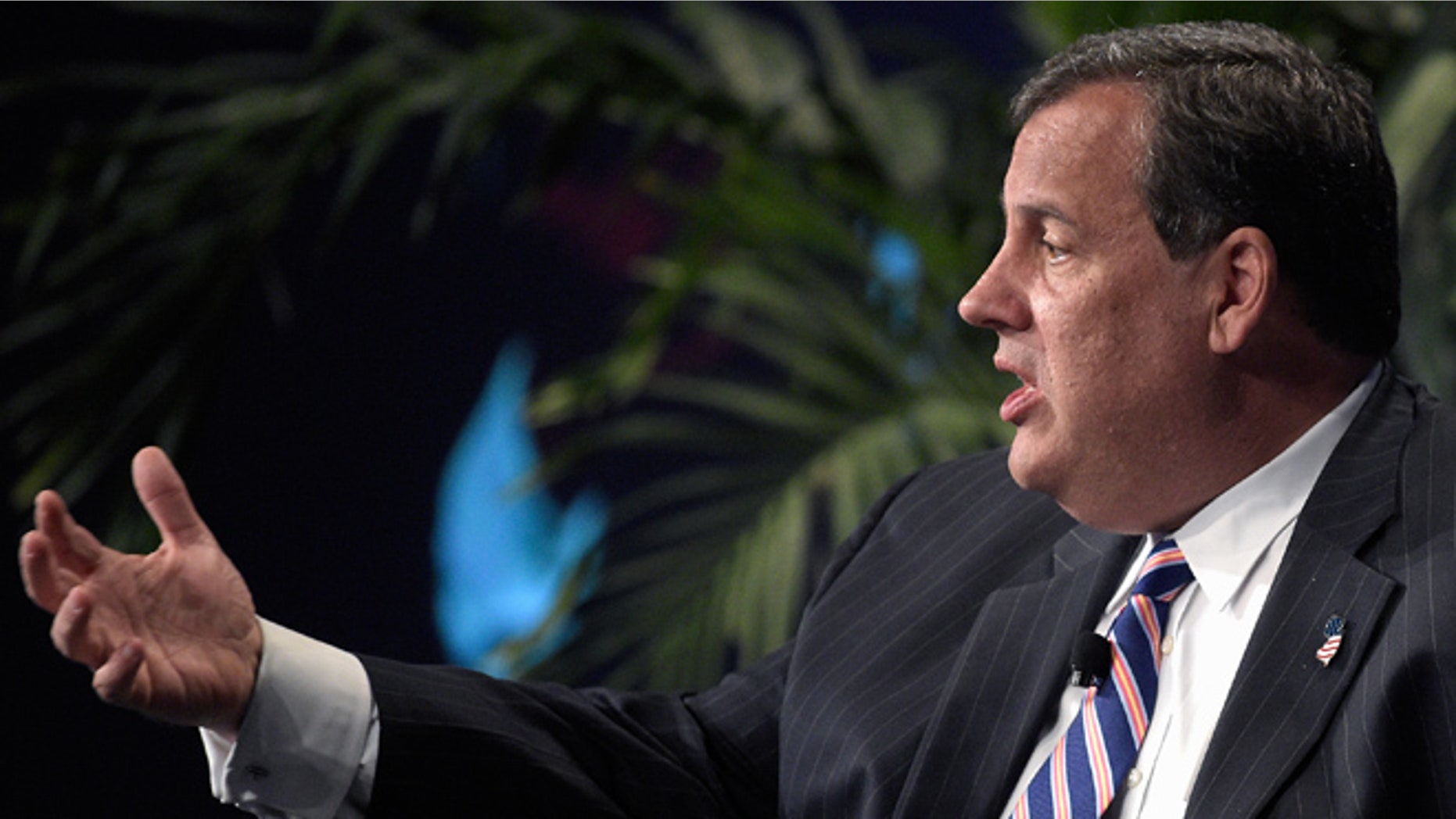 June 2, 2015: New Jersey Gov. Chris Christie answers a question during a summit in Lake Buena Vista, Fla.