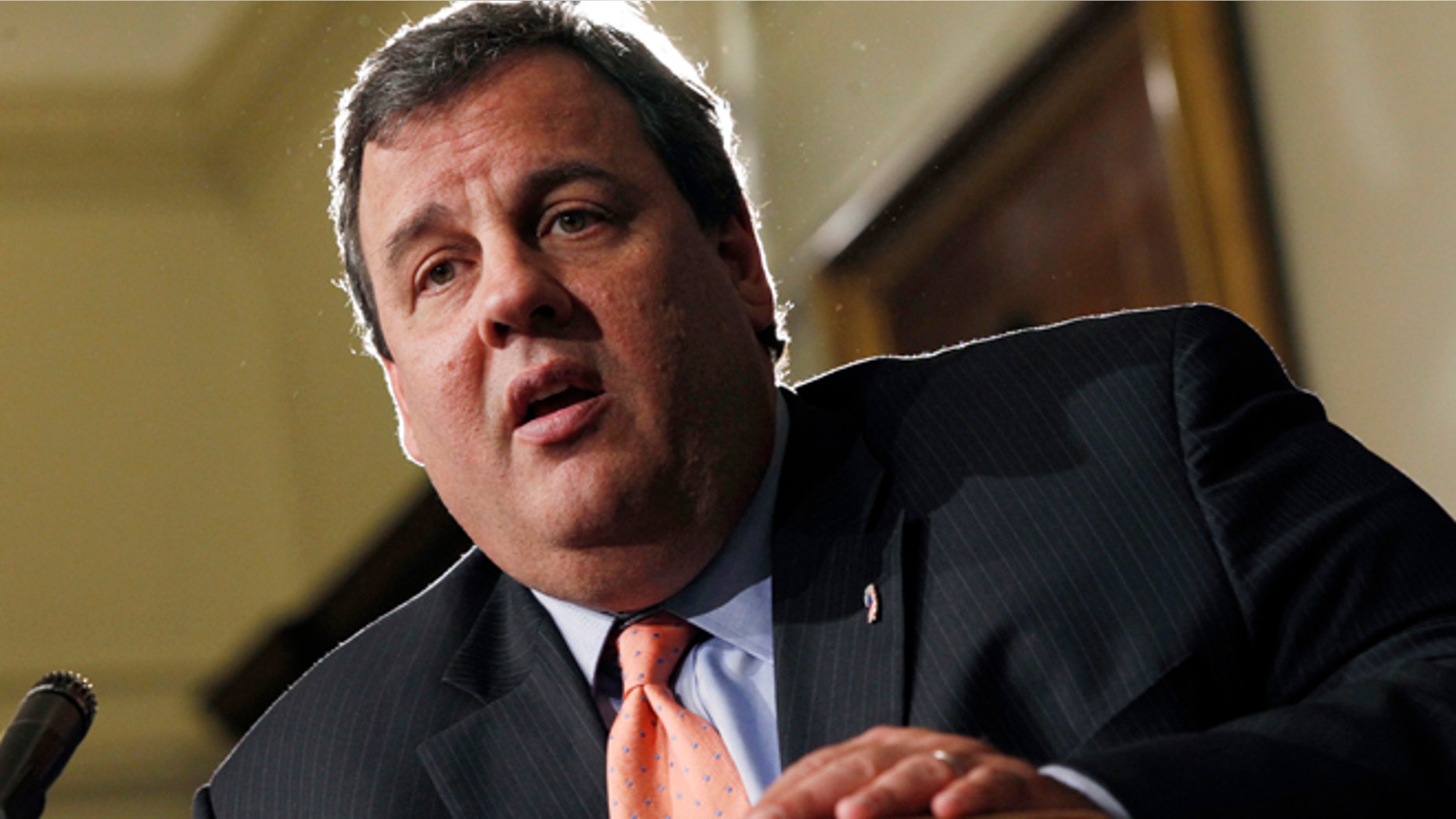 Nov. 13, 2012: New Jersey Gov. Chris Christie speaks at a news conference in Trenton, N.J.