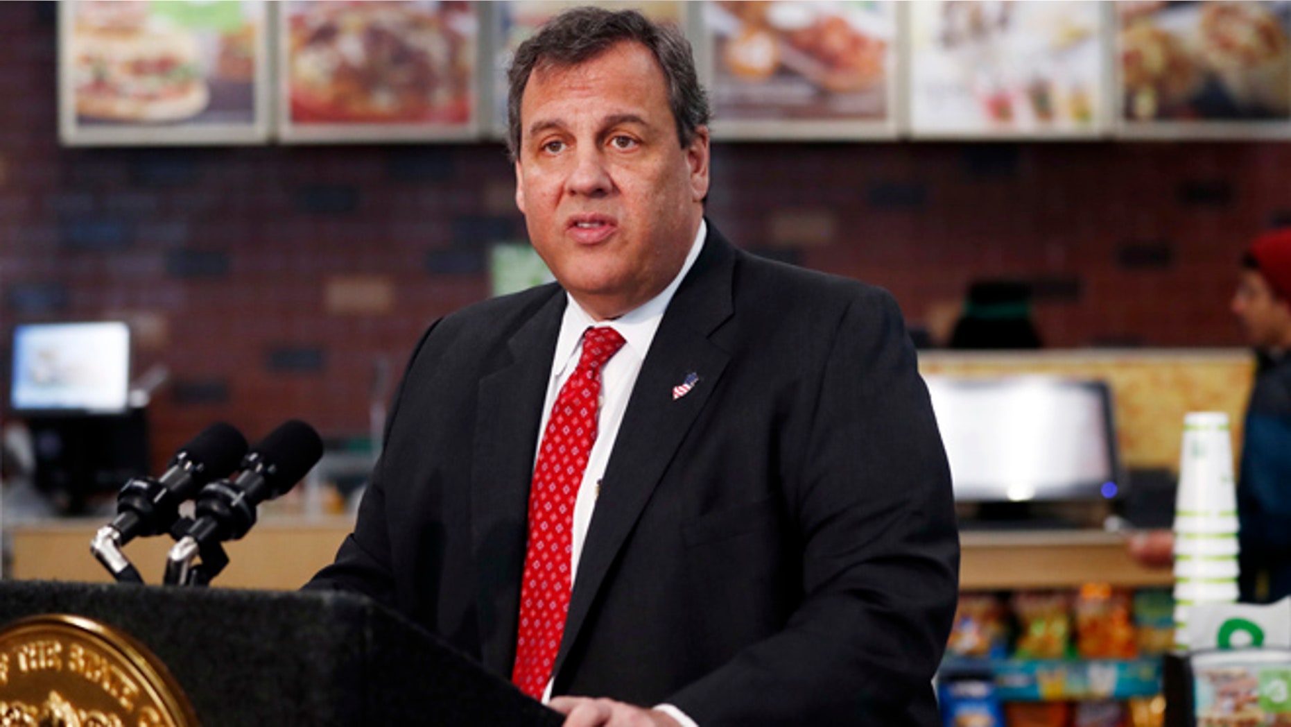 FILE: March 23, 2017: New Jersey Gov. Chris Christie at a press conference at Cedar Knolls, N.J., convenience store. (AP)