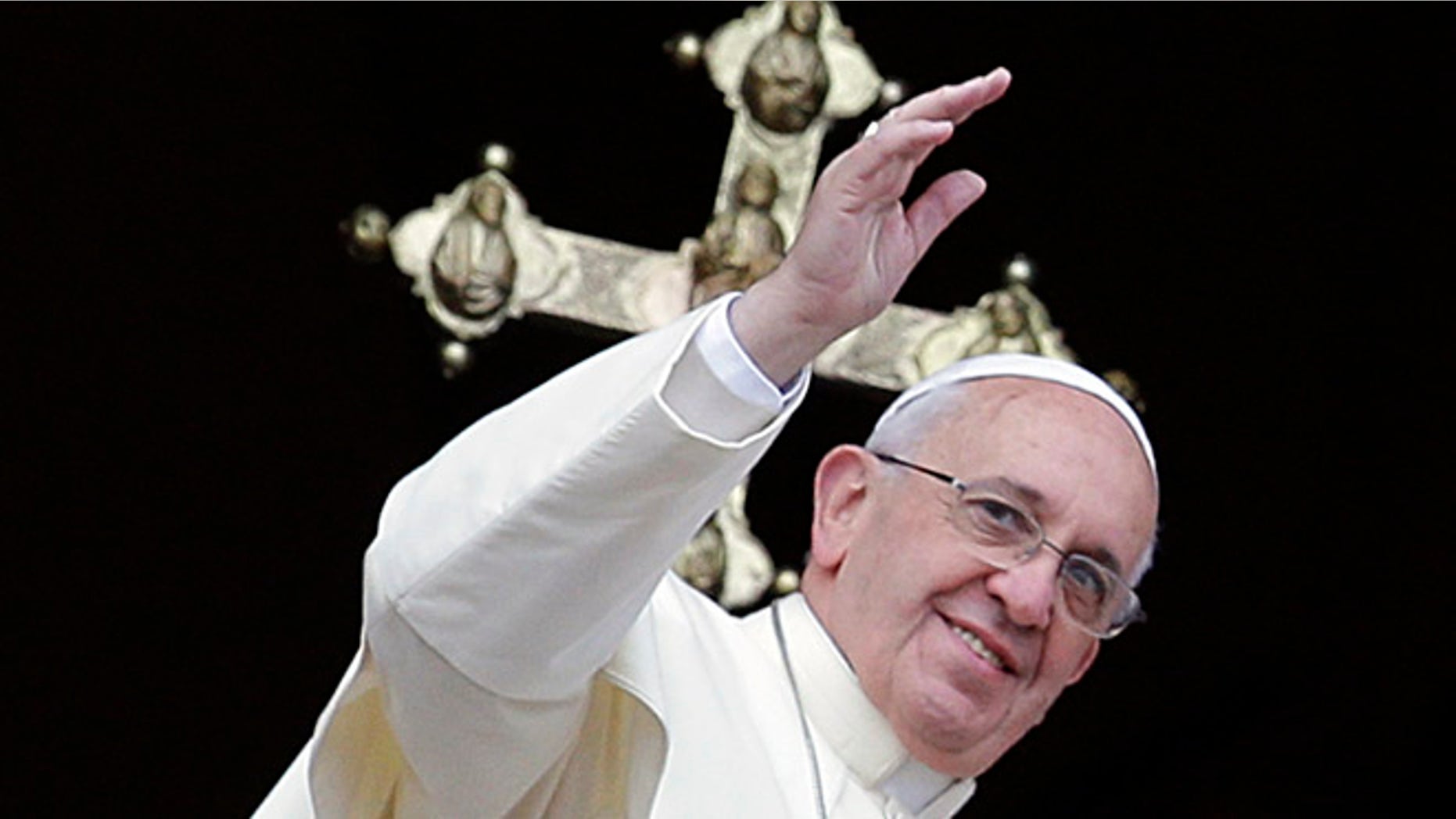 Dec. 25, 2013: Pope Francis delivers his "Urbi et Orbi" (to the City and to the World) message from the central balcony of St. Peter's Basilica at the Vatican.