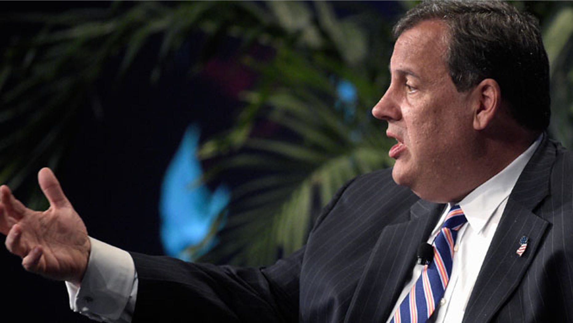 June 2, 2015: New Jersey Gov. Chris Christie answers a question during the Economic Growth Summit in Lake Buena Vista, Fla.