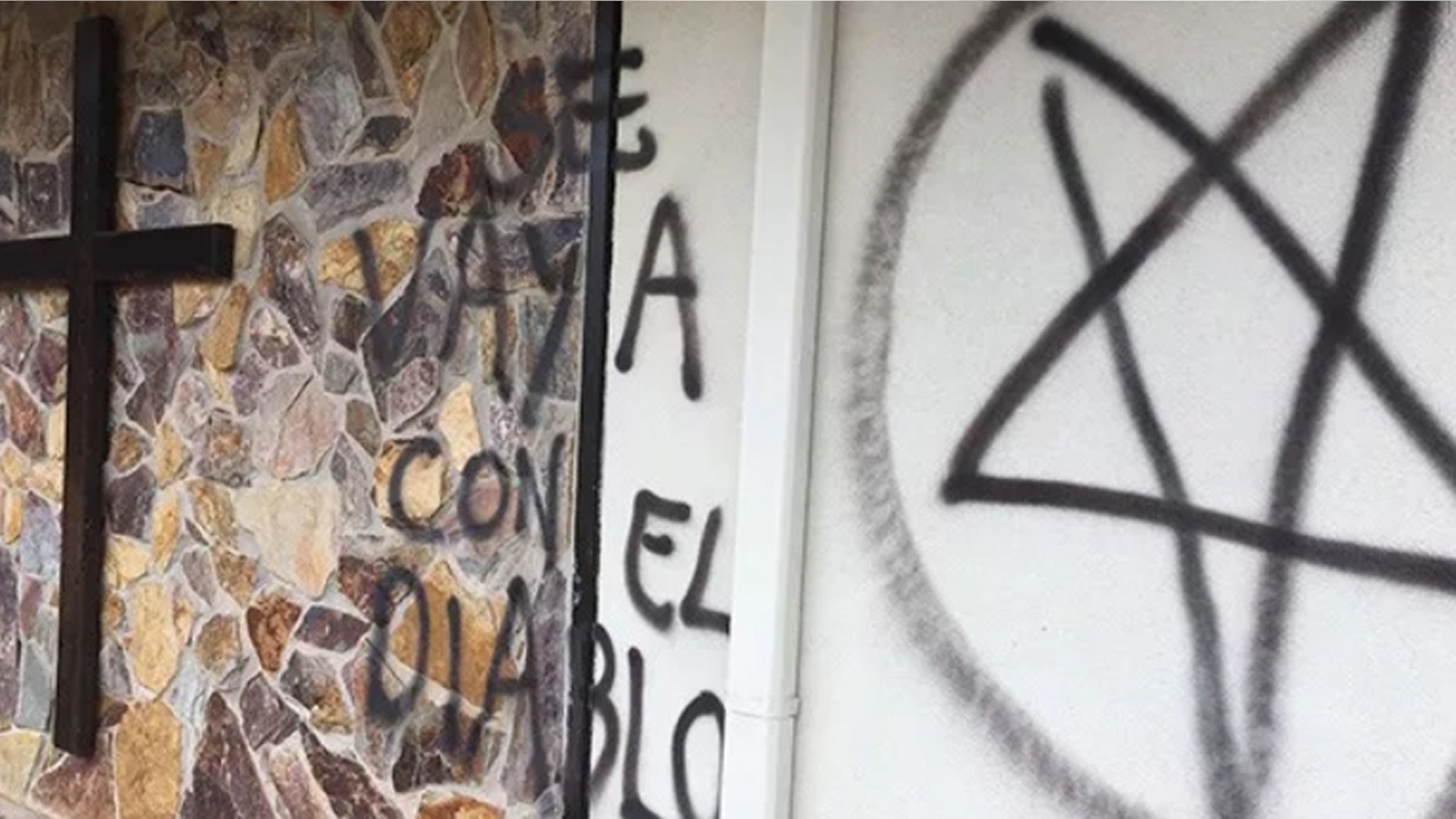 A South Carolina church was vandalized with satanic messages involving Billy Graham.