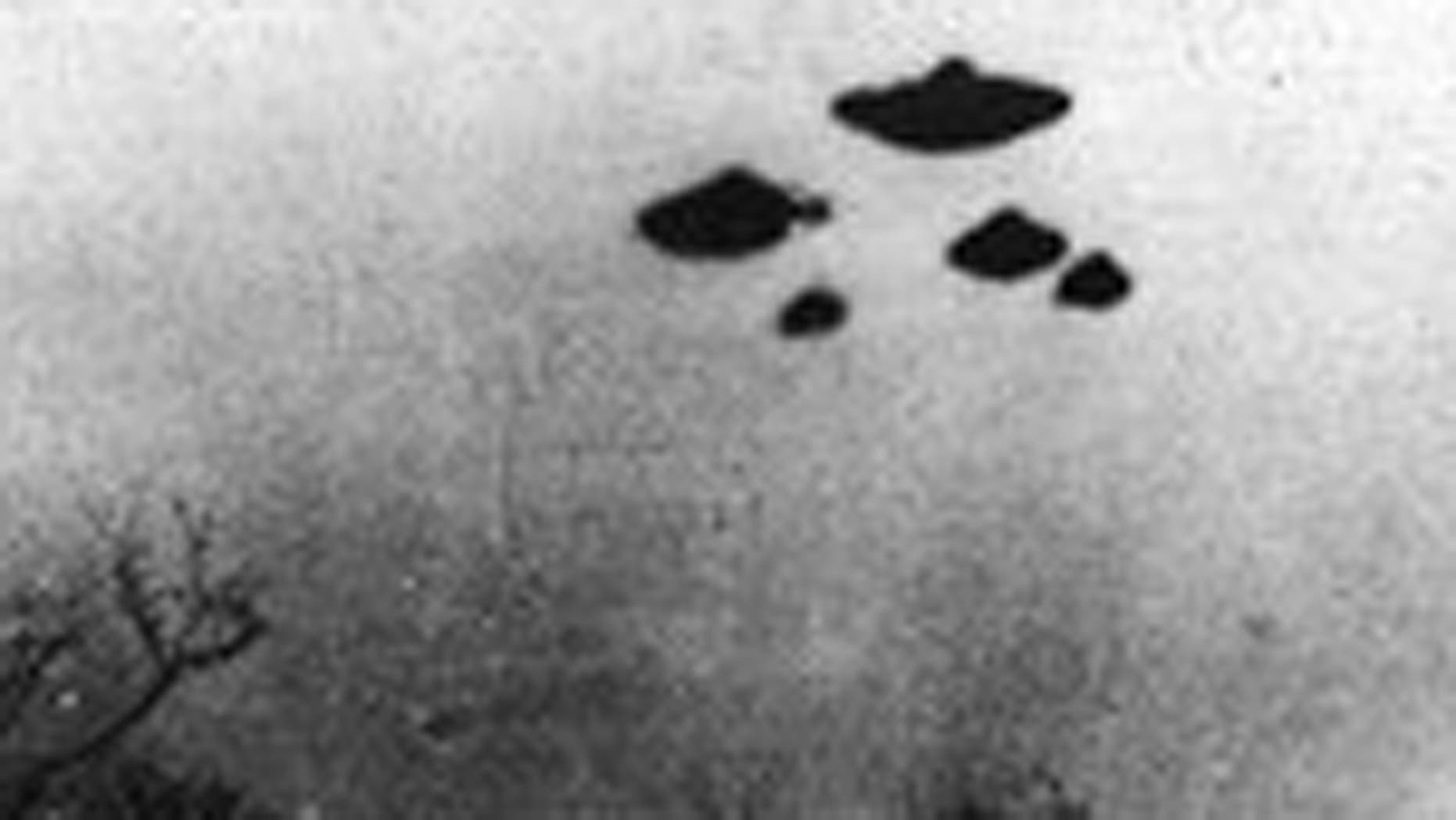 Archive photo - an "UFO" sighting & # 39; on Sheffield, United Kingdom, March 4, 1962 (CIA).