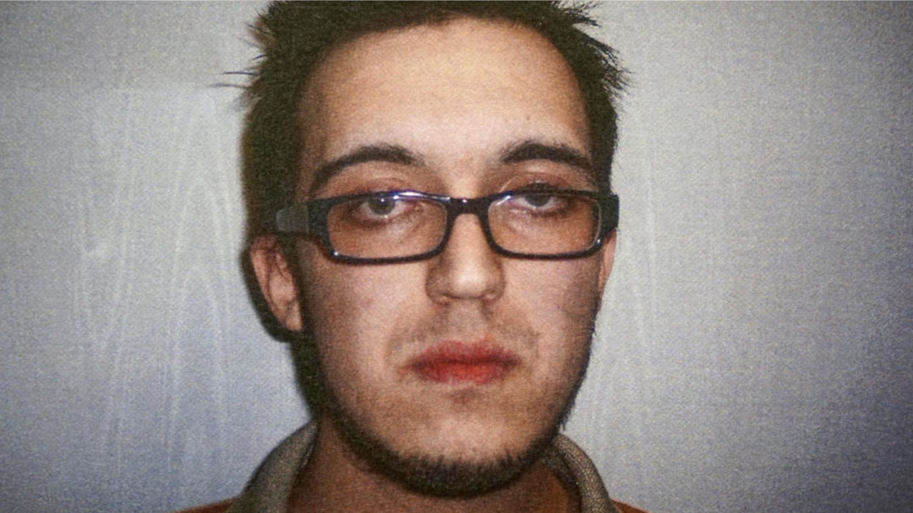 April 14, 2014: This booking photo released by the North Berkshire District Court in North Adams, Mass., shows Alexander Ciccolo, charged with drunken driving. Authorities said Ciccolo, the son of a Boston police captain, was arrested July 4, 2015 in Adams, Mass., and is accused of plotting to detonate pressure-cooker bombs at an unidentified university and to broadcast the killings of students live online to show his support for ISIS.