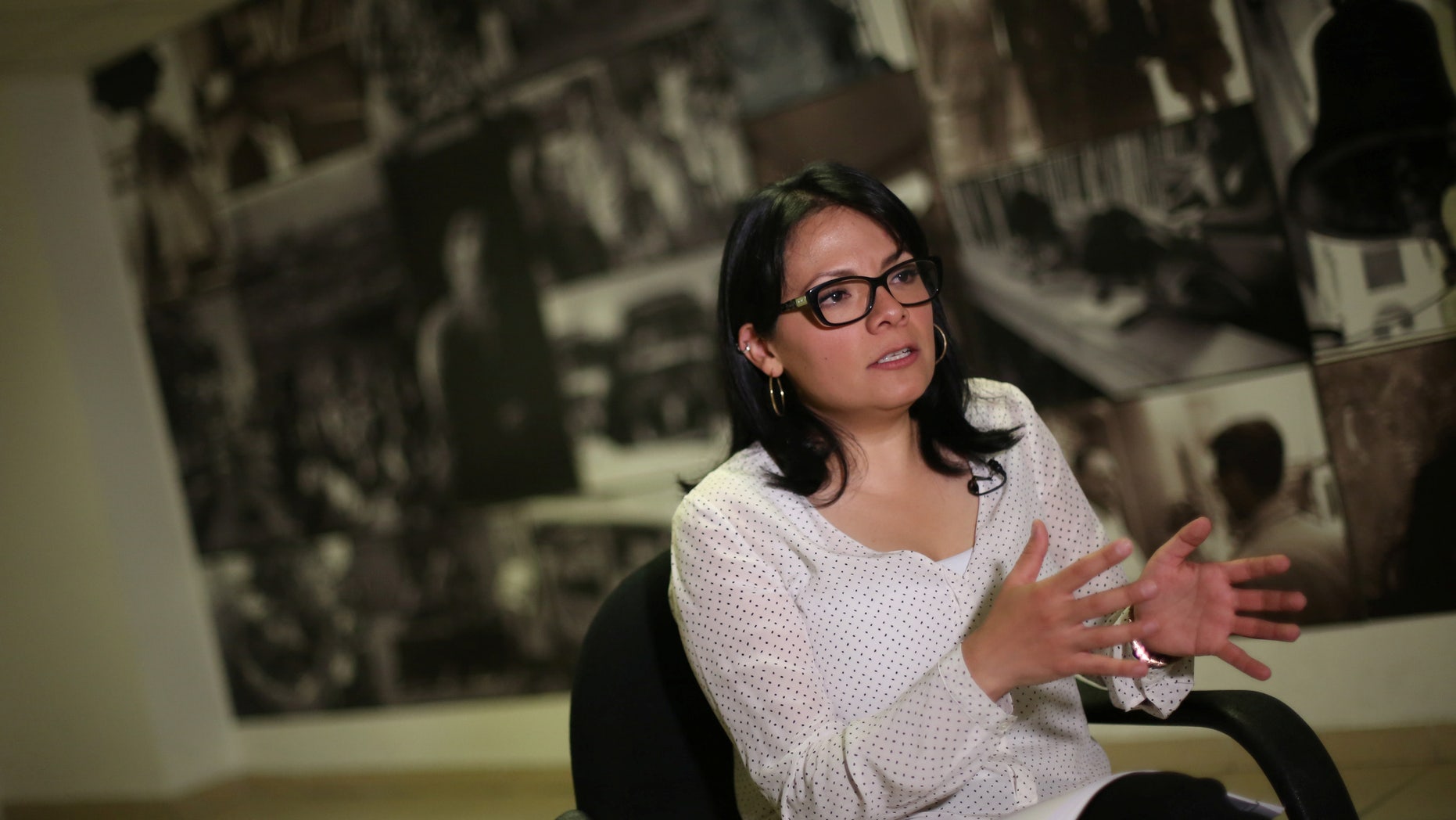 Cinthia Perez, a director of Mexican Commission for Refugee Assistance (COMAR) in Mexico City, Mexico, December 15, 2016.