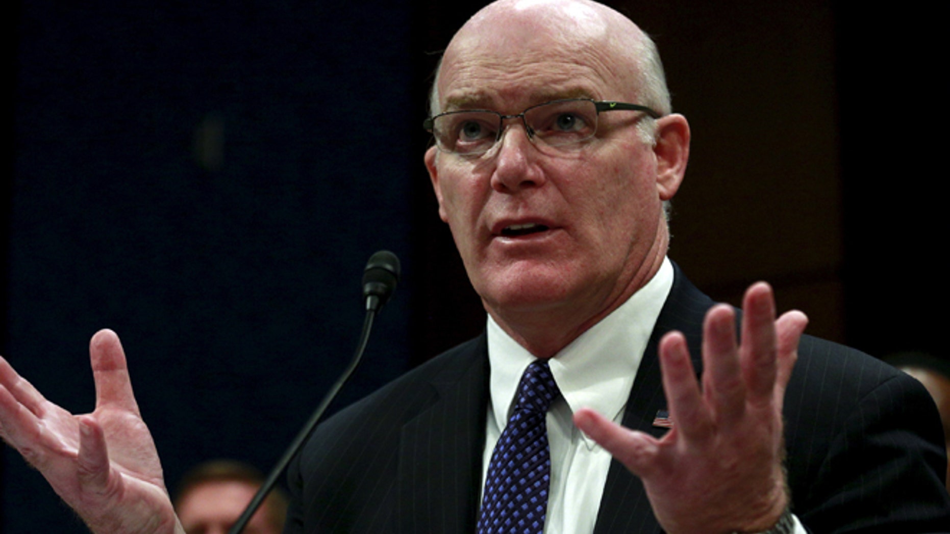 November 17, 2015: U.S. Secret Service Director Joseph Clancy testifies before a House Oversight Committee and Senate Homeland Security and Governmental Affairs Committee joint hearing on "Examining Ongoing Challenges at the U.S. Secret Service" on Capitol Hill in Washington.
