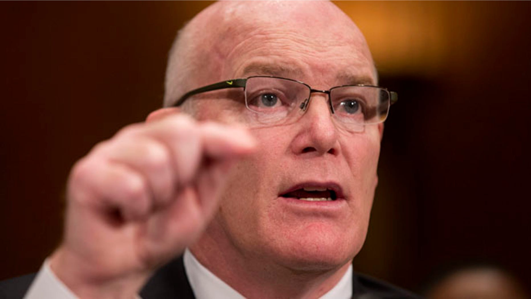 Mar. 19, 2015: Secret Service Director Joseph Clancy testifies on Capitol Hill in Washington before the Senate subcommittee on Regulatory Affairs and Federal Management hearing to review the fiscal 2016 funding request and budget justification for the Secret Service.