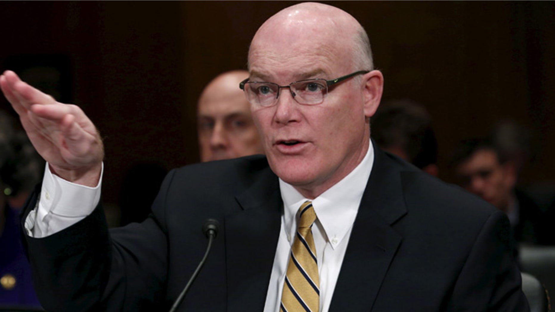 March 19, 2015: Secret Service Director Joseph Clancy testifies before a Senate Appropriations Homeland Security Subcommittee hearing on the Secret Service FY2016 budget on Capitol Hill in Washington. (Reuters)